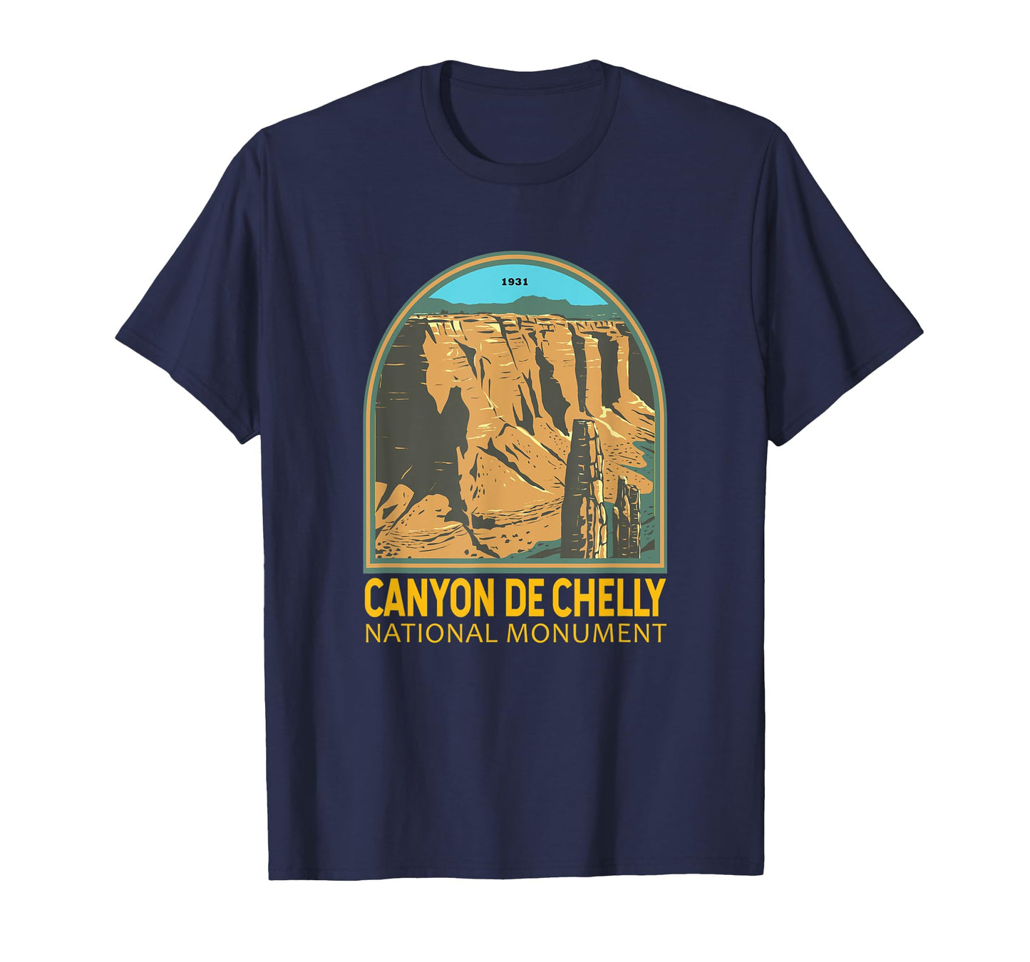 Canyon de Chelly National Monument Arizona Emblem Vintage T-Shirt