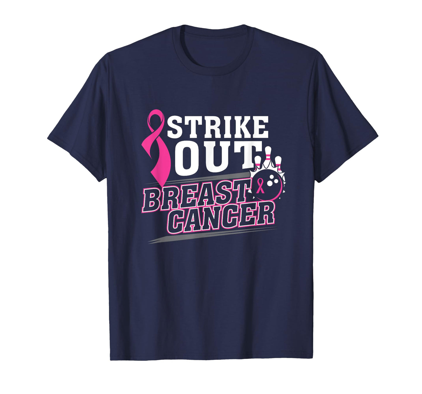 Breast Cancer Awareness Bowling Team T-shirt T-Shirt