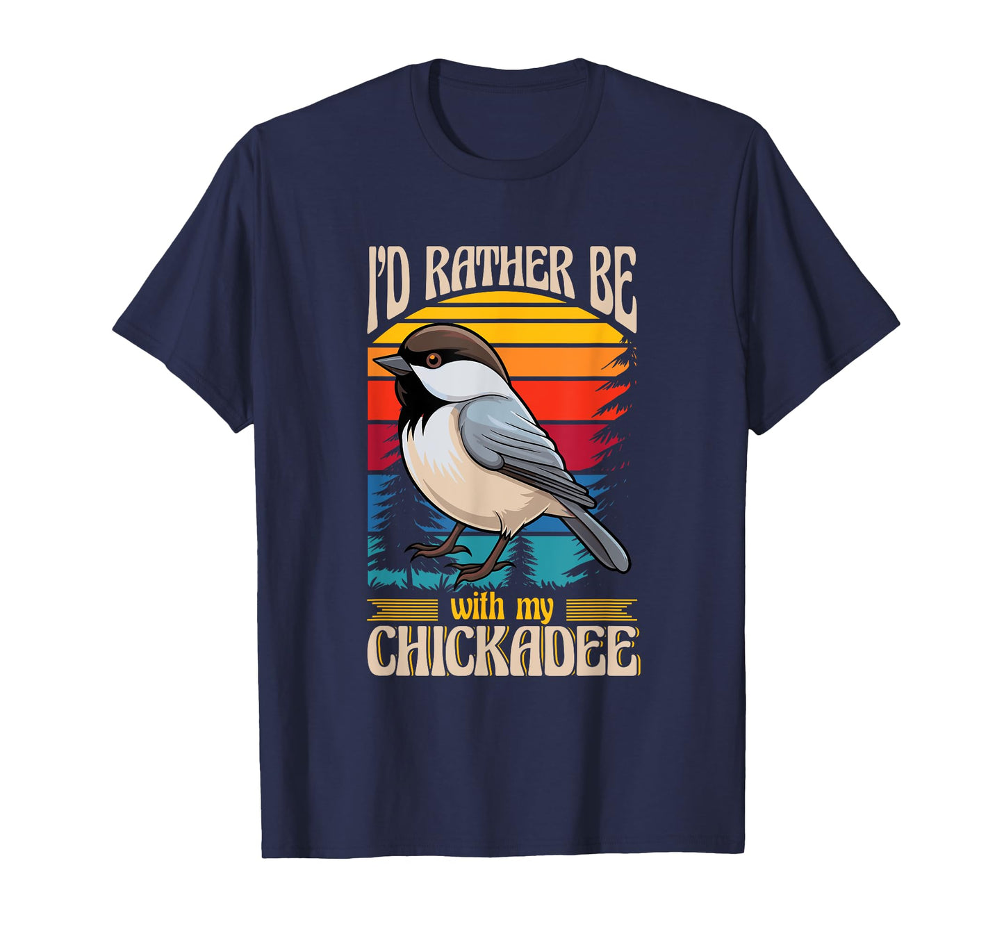 Black Capped Chickadee Lover Birding Birdwatcher Chickadee T-Shirt