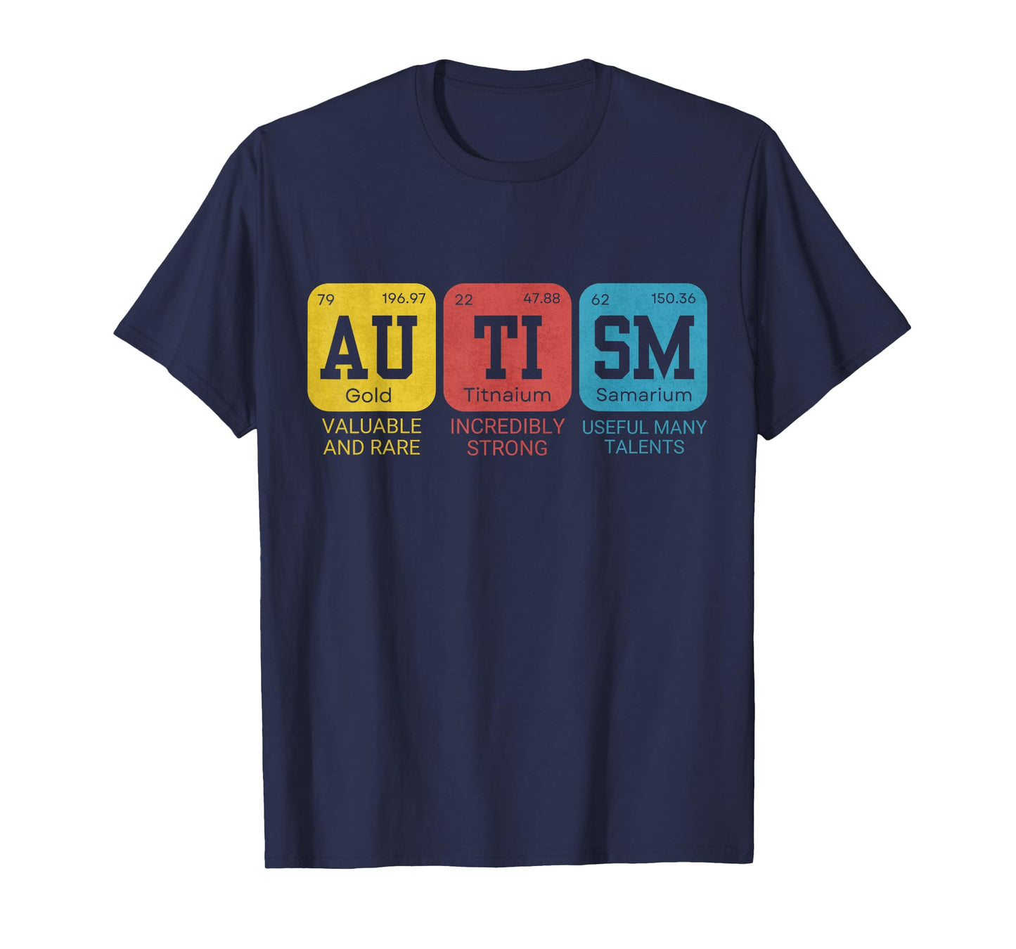 Autism Elements Periodic Table Awareness ASD T-Shirt