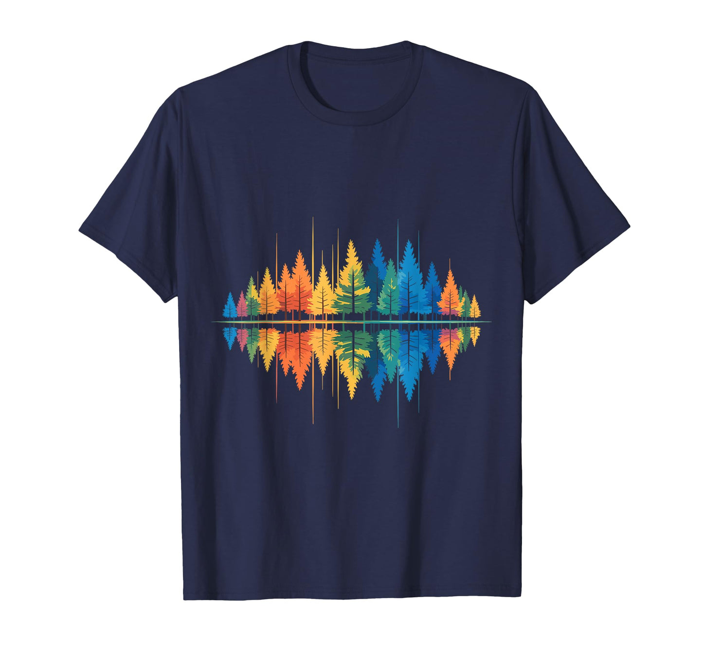 Outdoor Wildlife Abstract Nature Reflection Forest Trees T-Shirt