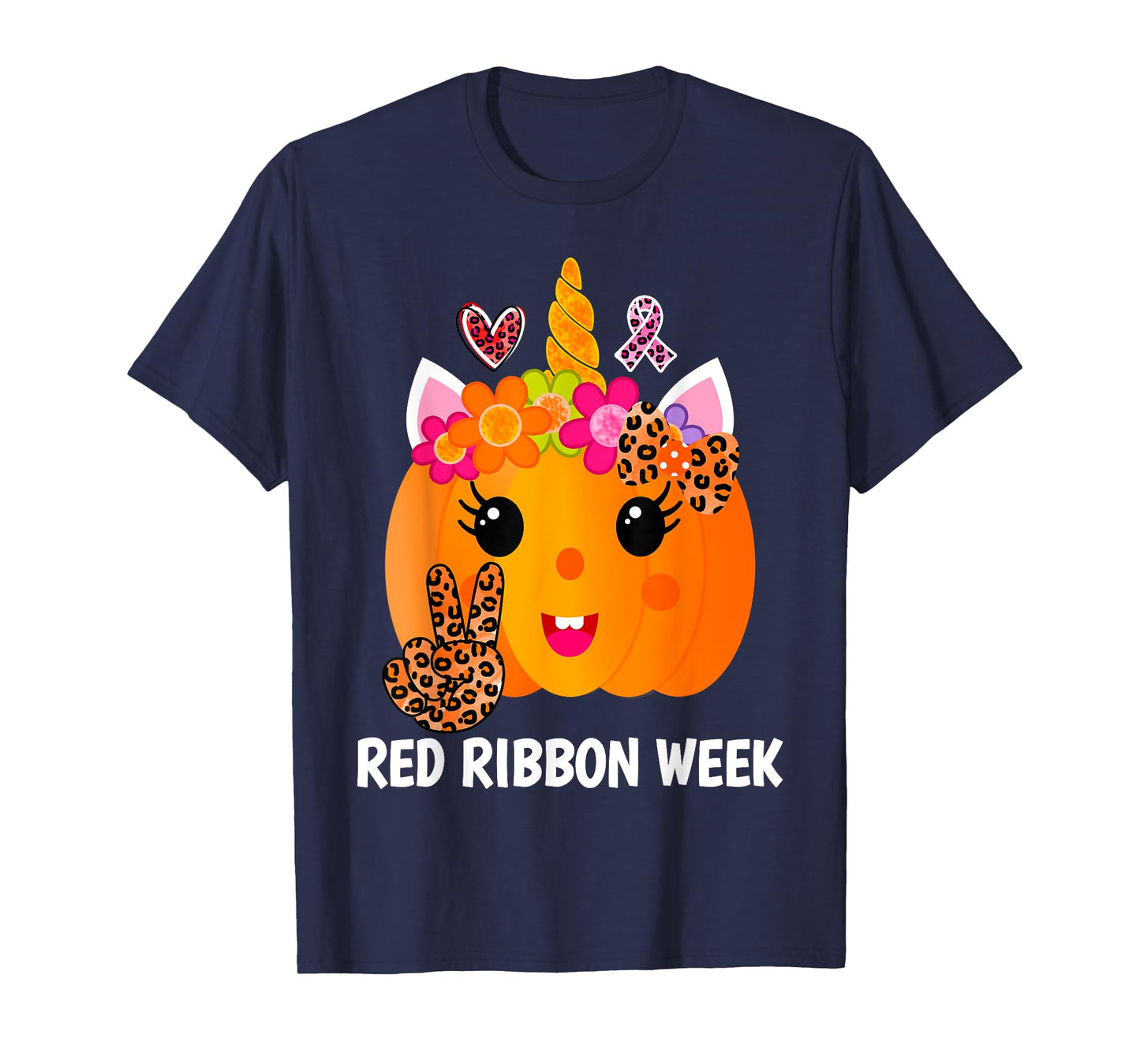 We Wear Red For Red Ribbon Week Awareness Red Ribbon Week T-Shirt