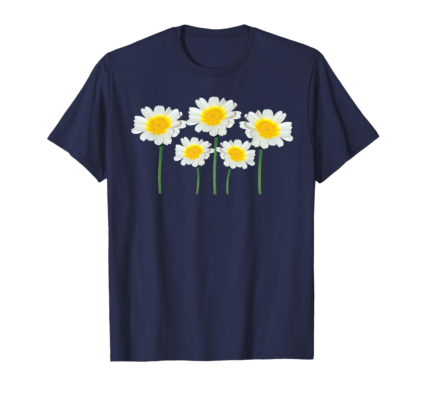 Cute Daisy Flowers Classic Wildflower White & Yellow Graphic T-Shirt