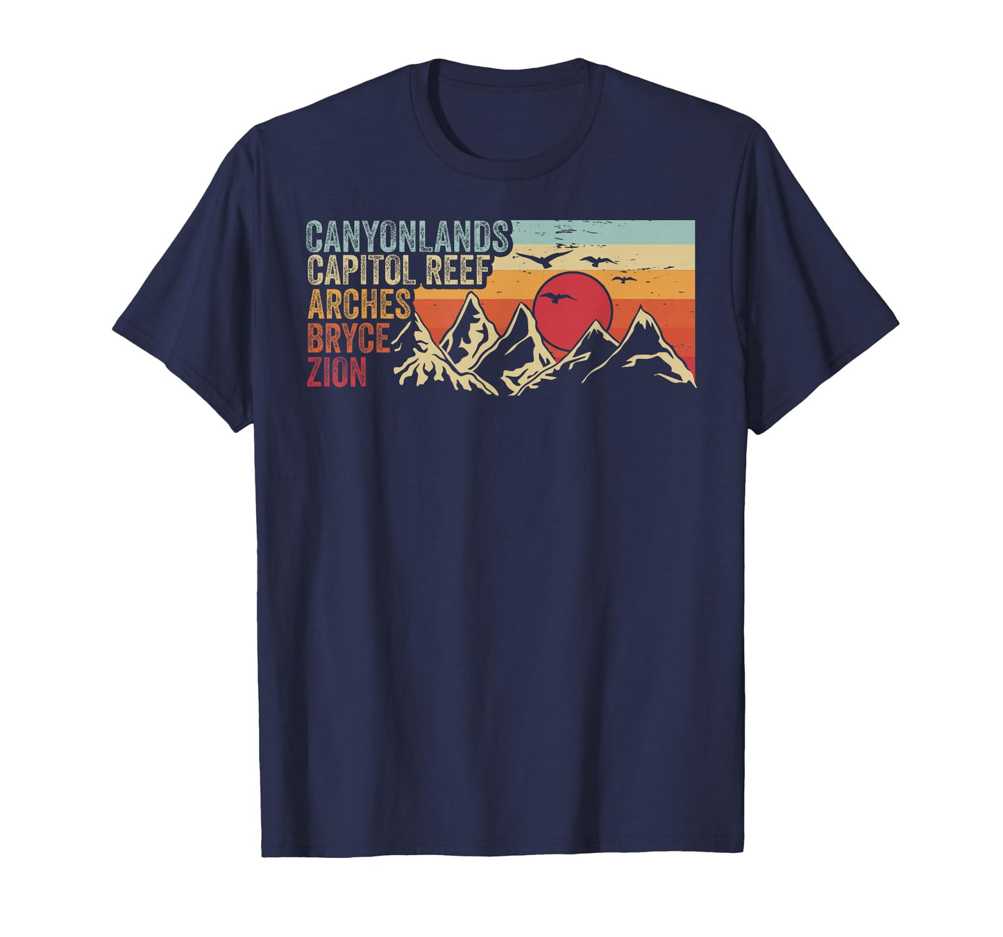 Vintage Utah Souvenir Big 5 Utah Mighty Five National Park T-Shirt