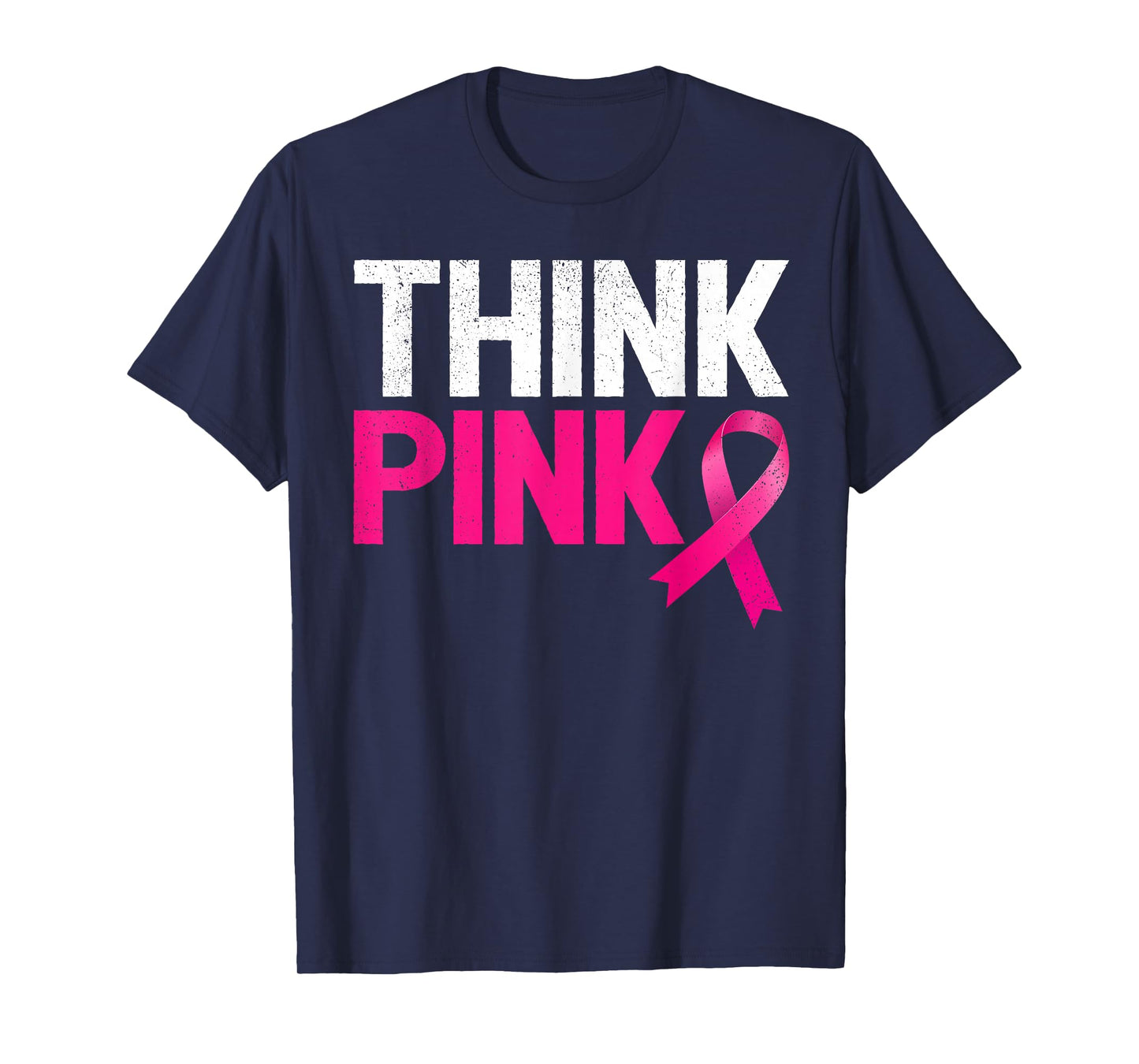 Pink Ribbon Warrior Think Pink Breast Cancer Awareness T-Shirt