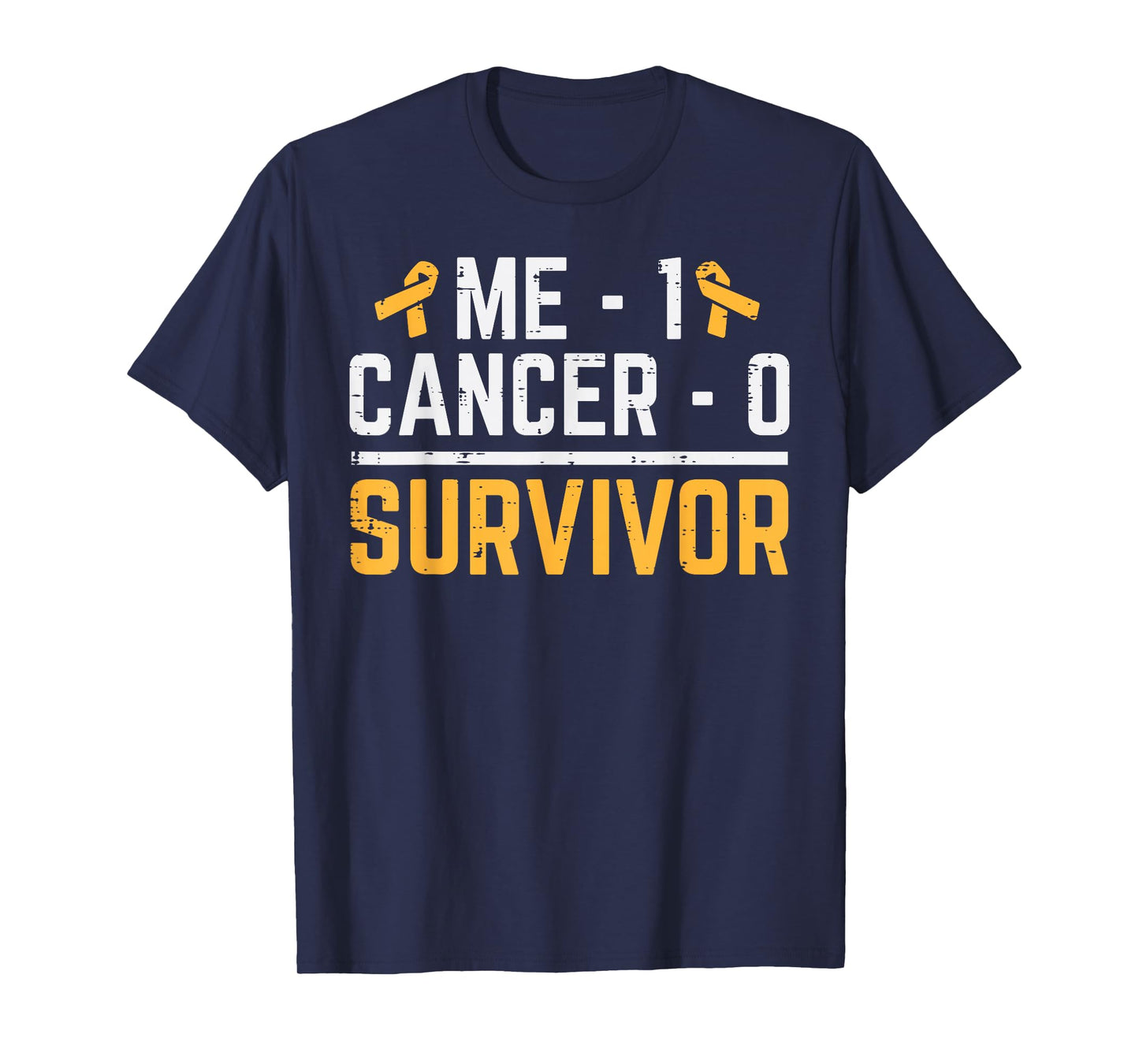 Me 1 Childhood Cancer 0 Survivor Awareness Boys Girls Kids T-Shirt