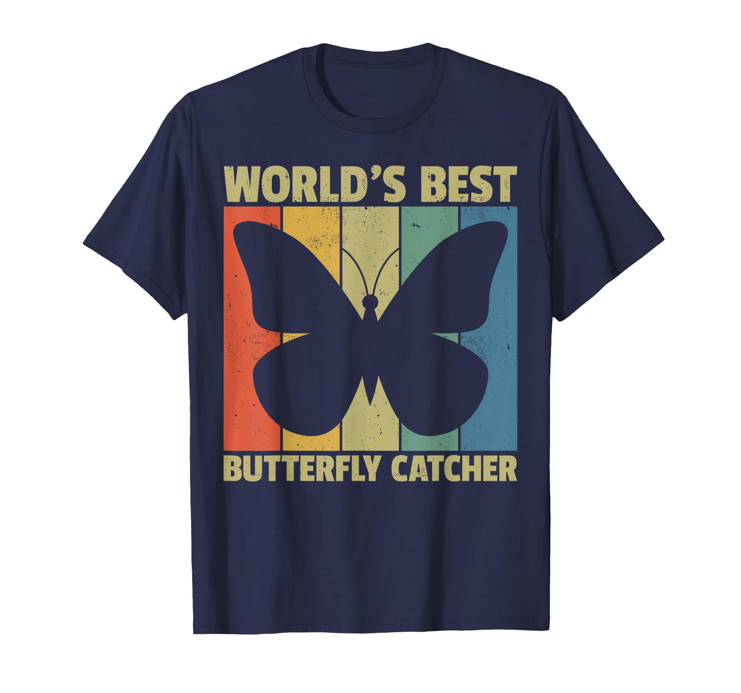 World's Best Butterfly Catcher Retro Nature Lovers T-Shirt