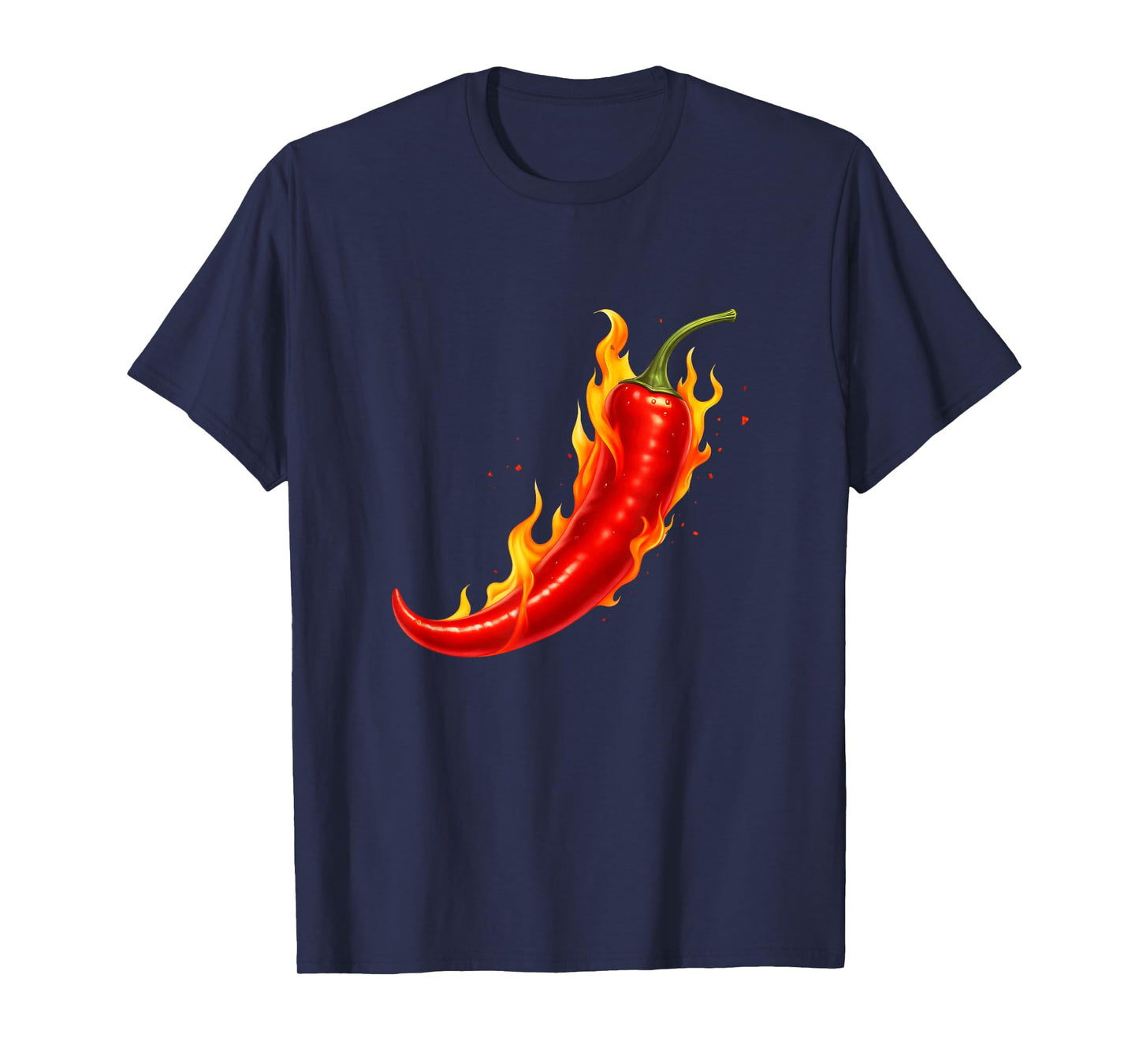 Fiery Chili Pepper Design for Sharpepers and Hot Sauce T-Shirt