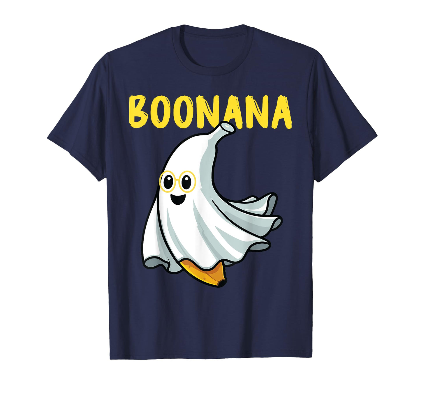 Cute Boonana Ghost Funny Banana Halloween Men Women Kids T-Shirt