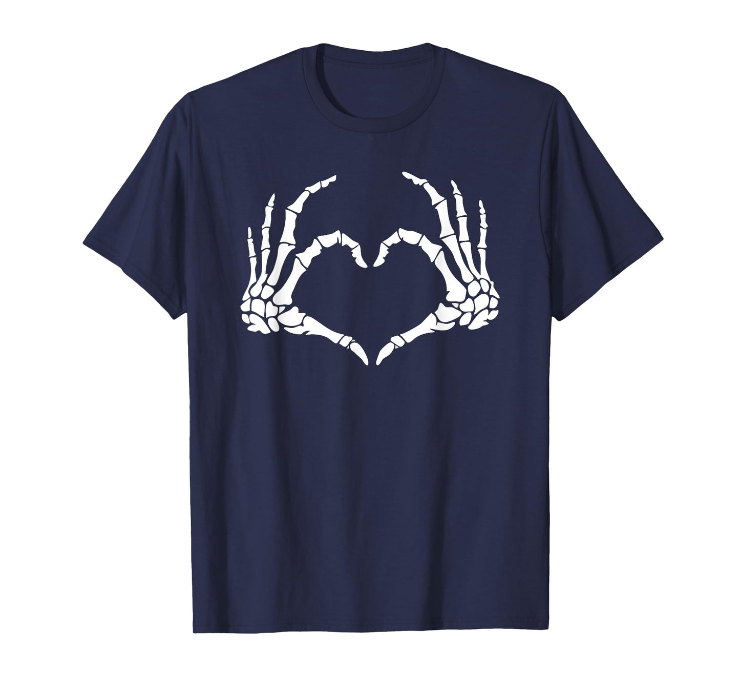 Skeleton Hands Heart Halloween Design Skeleton Halloween T-Shirt
