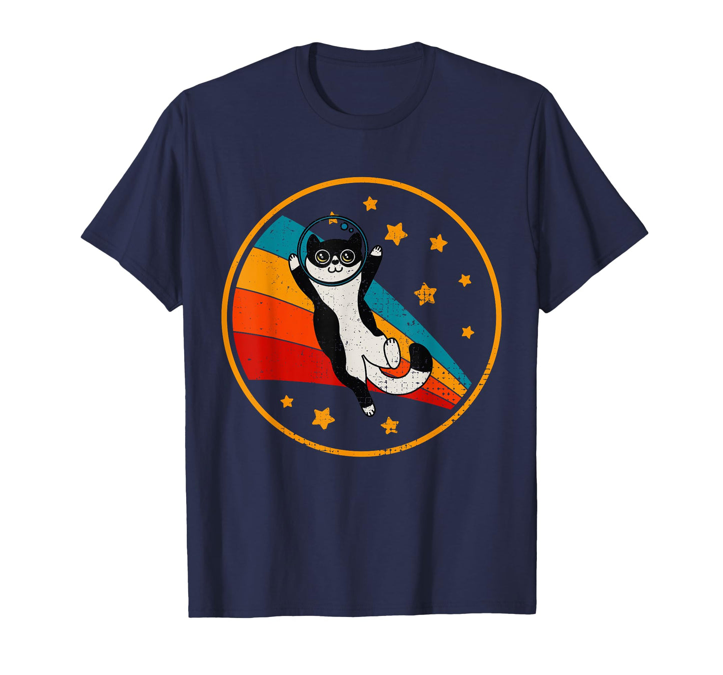 Cute Tuxedo Cat Two Tone Black & White T-Shirt for Men Women Girls Kids