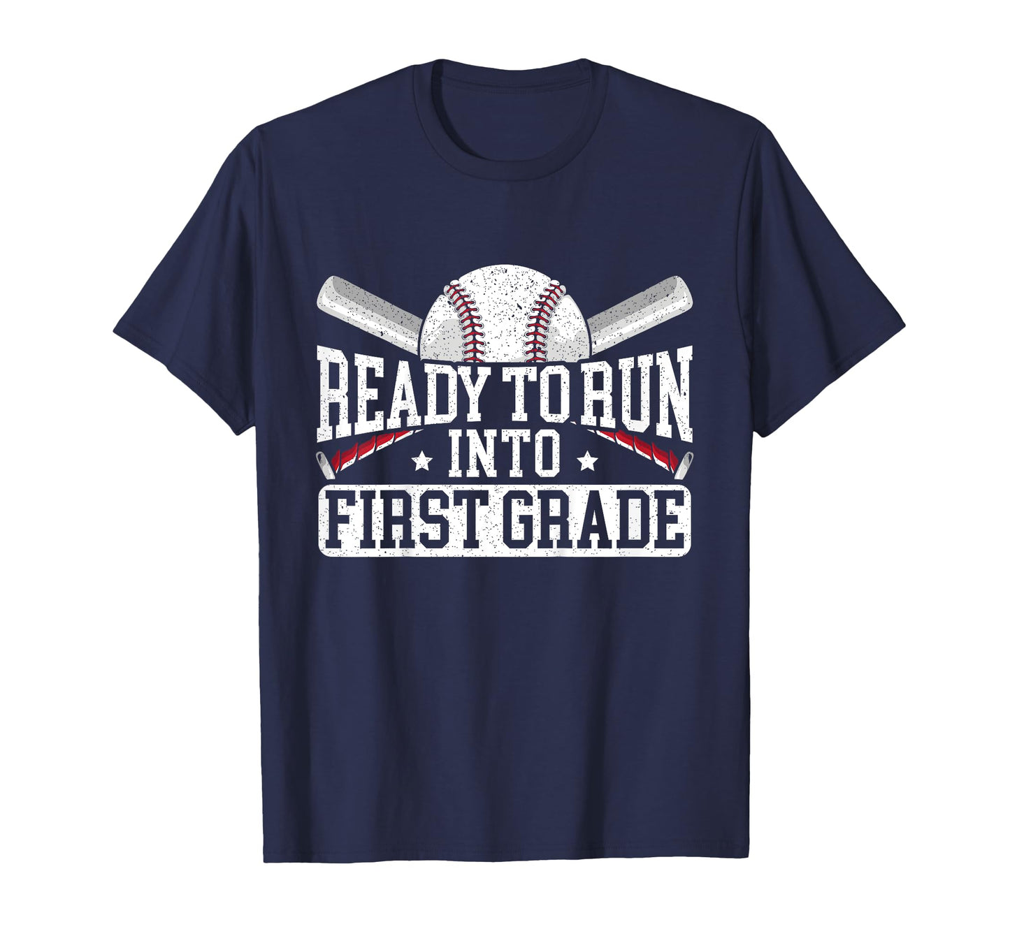 Kids Ready To Run Into First Grade First Day Of School T-Shirt