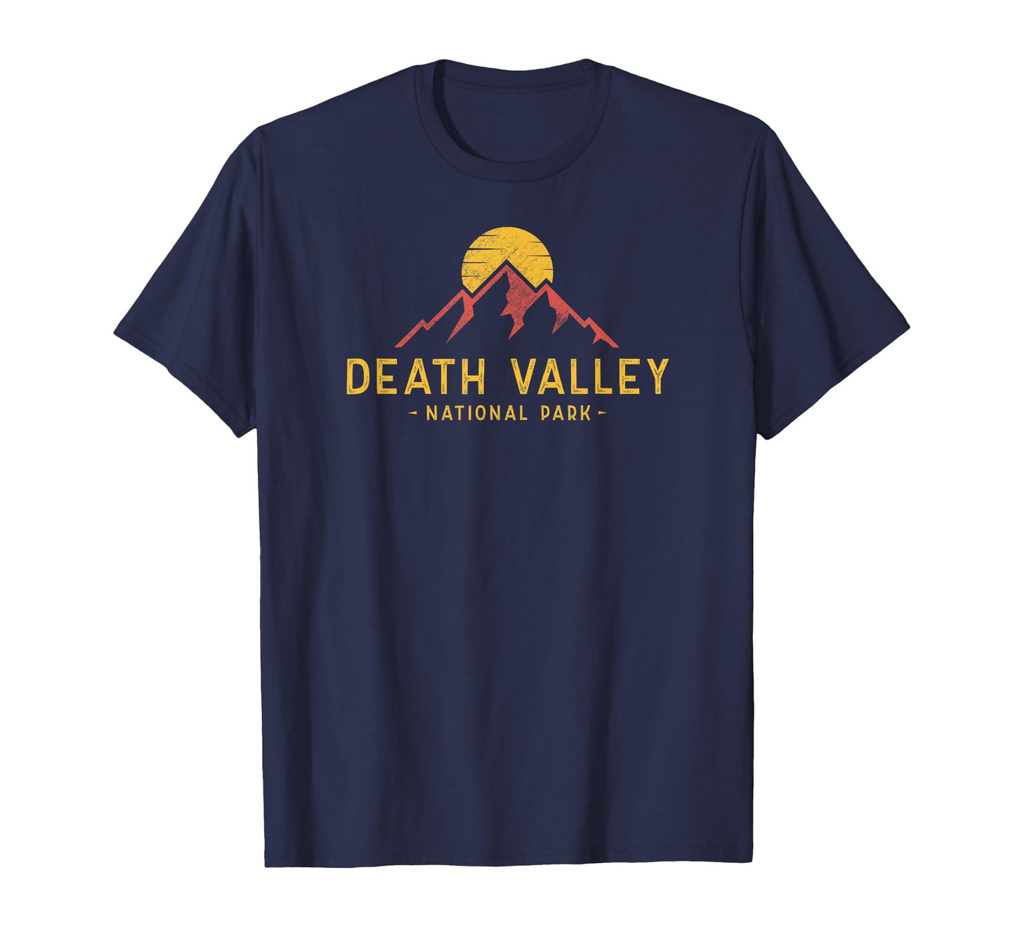 Death Valley National Park Souvenir Mens Retro Sunset Hiking T-Shirt