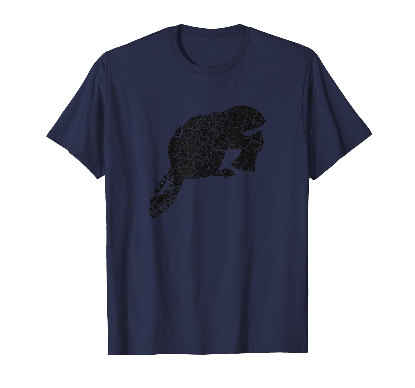 Beaver Distressed Print - Vintage Beaver T-Shirt