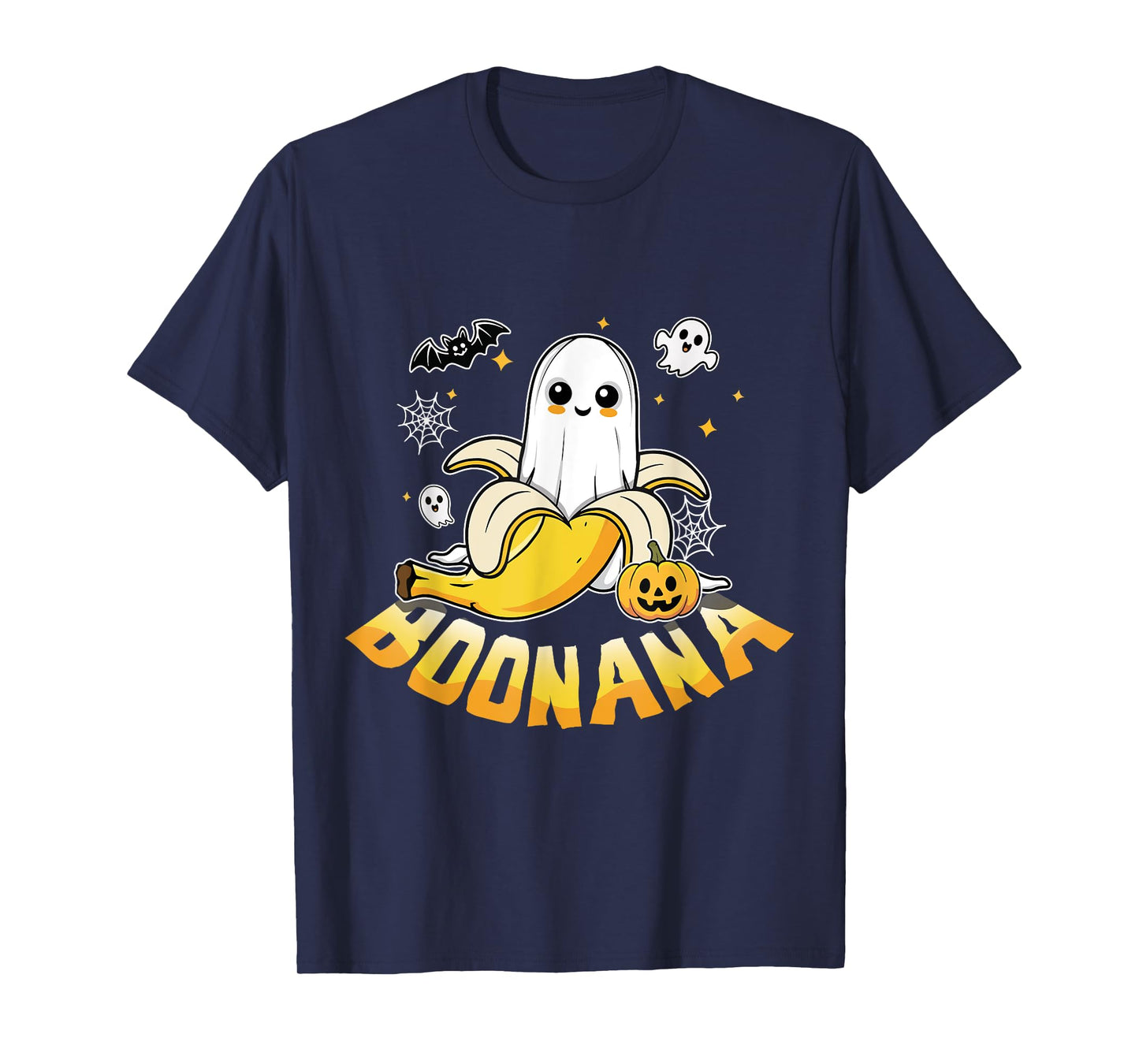 Boonana Banana Ghost Boo Nana Kawaii Banana Halloween T-Shirt