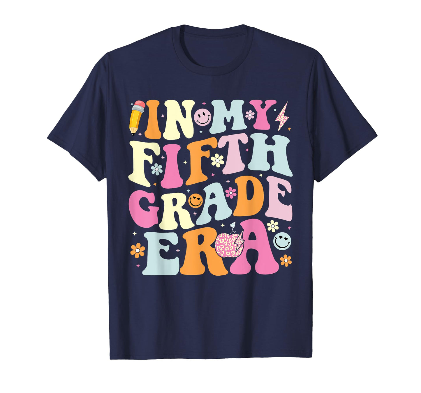In My Fifth Grade Era Cool 5th Grade Teacher Back to School T-Shirt for Men Women Kids