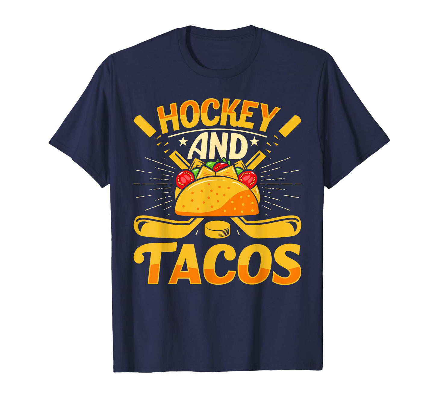 Hockey and Tacos Funny Ice Hockey Lover Youth Player Kids T-Shirt