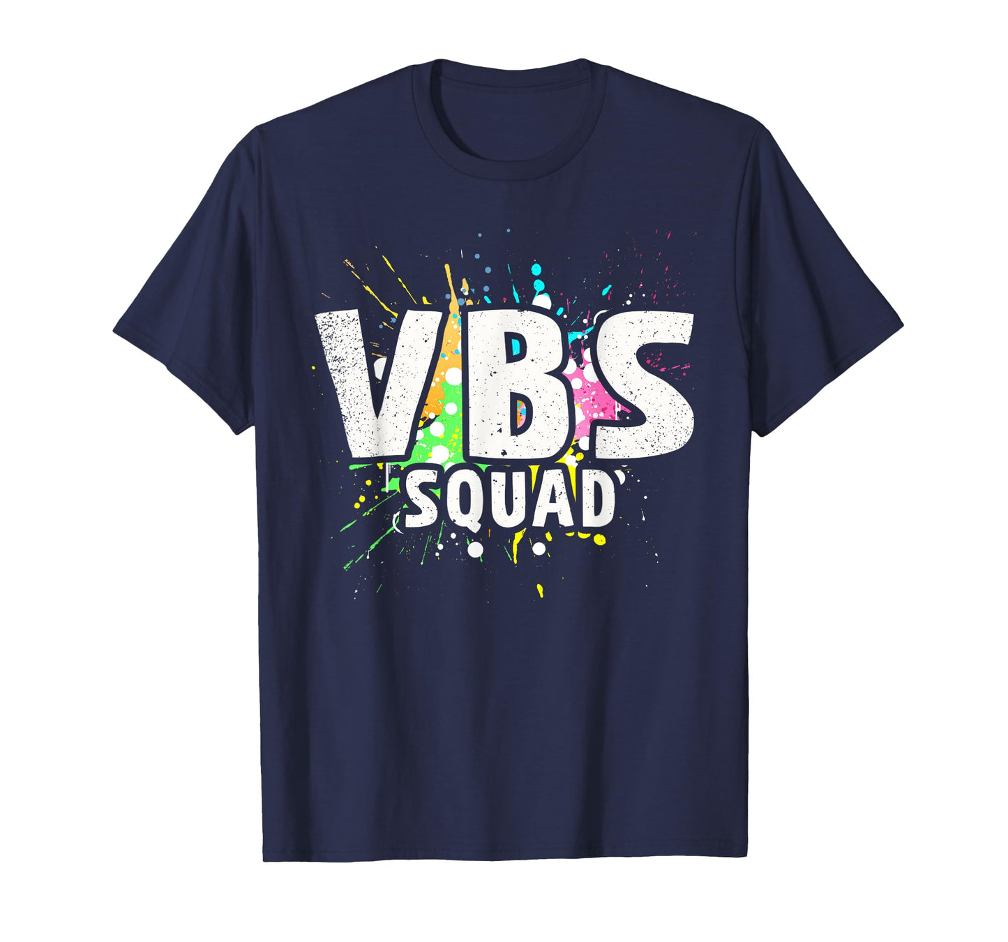 I Love VBS 2023 Squad Vacation Bible School Paint Splatter T-Shirt