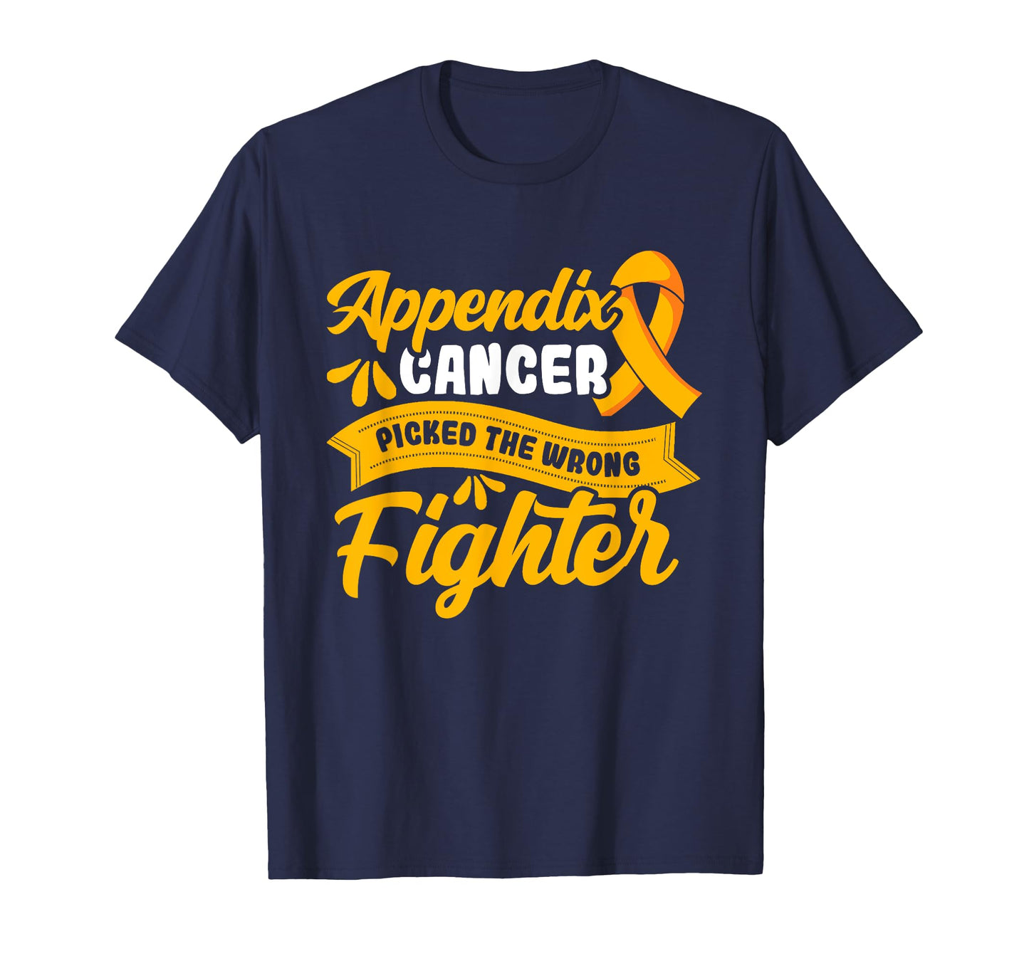Appendix picked the wrong fighter Appendix Cancer Awareness T-Shirt