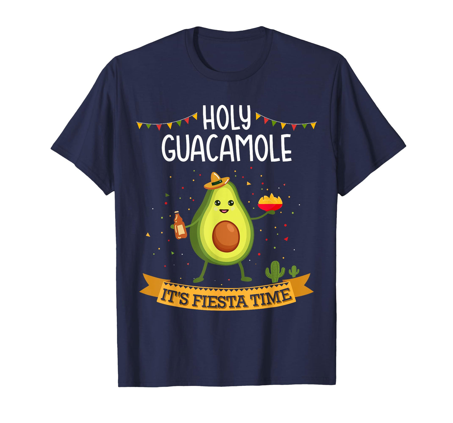 Holy guacamole with avocado for Cinco de Mayo fiesta time T-Shirt