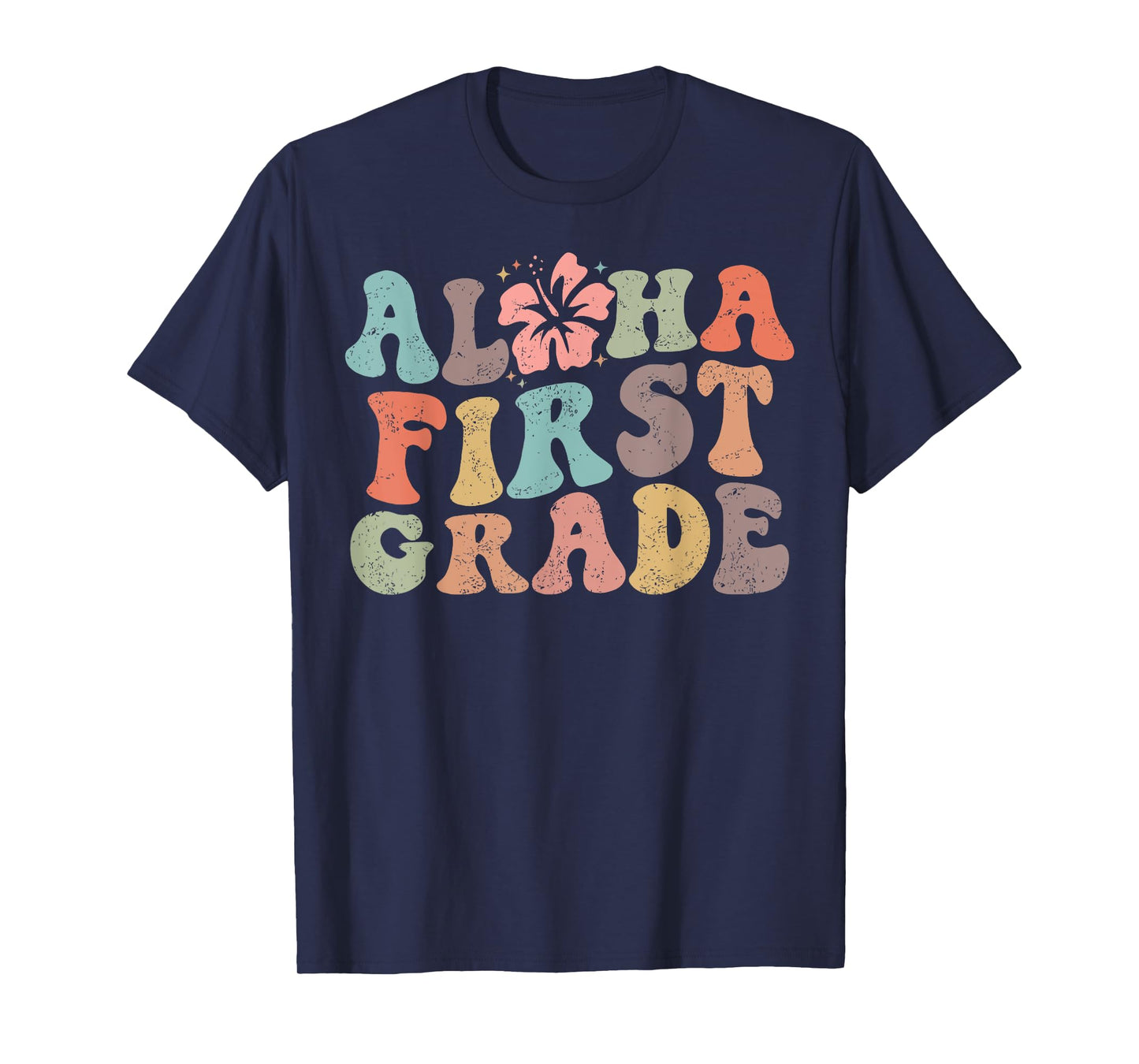 Aloha First Grade Teacher Summer Vacation Beach Hawaiian T-Shirt