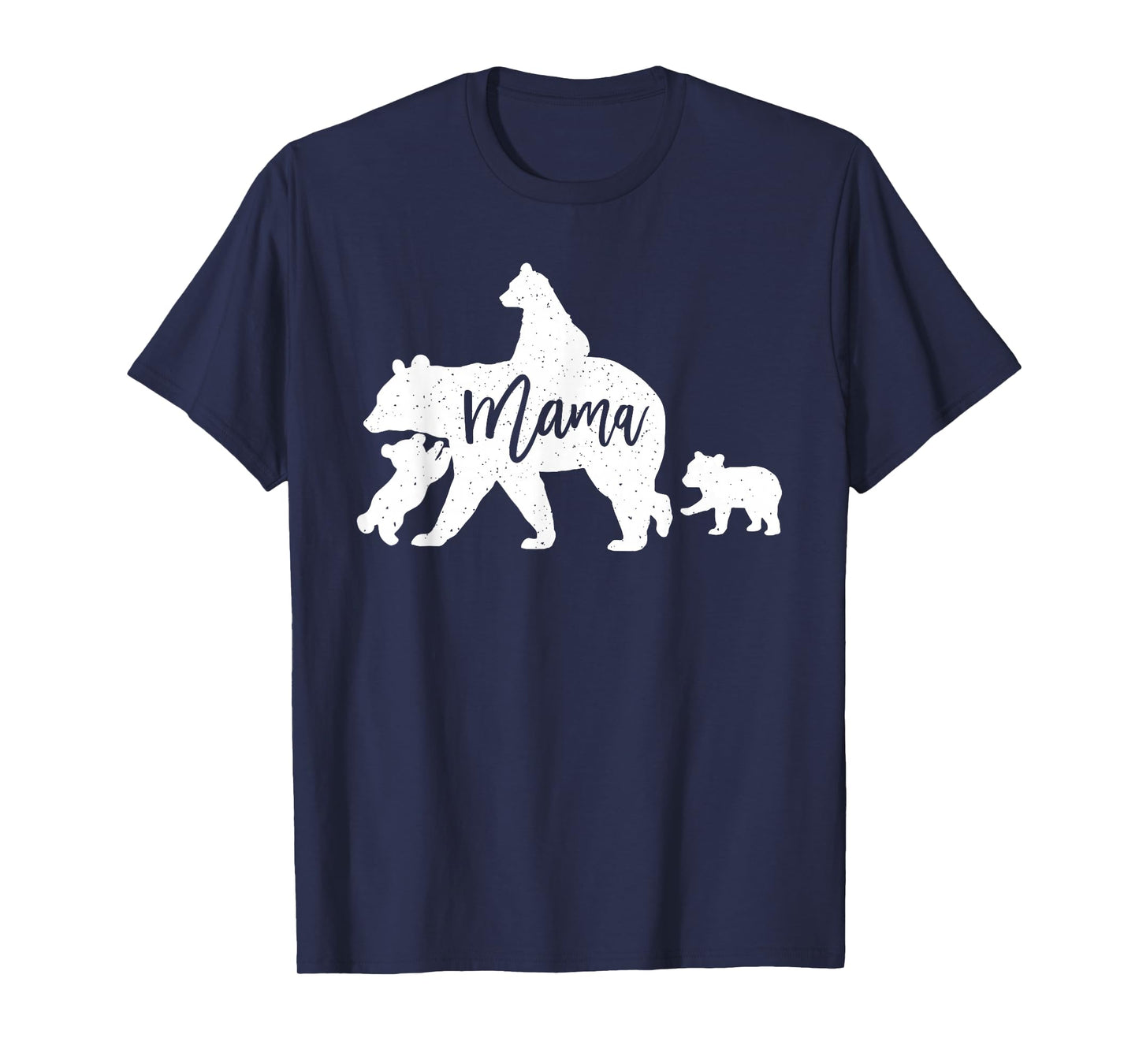 Mama Bear 3 Baby Bear Cubs Following Riding on Back T-Shirt