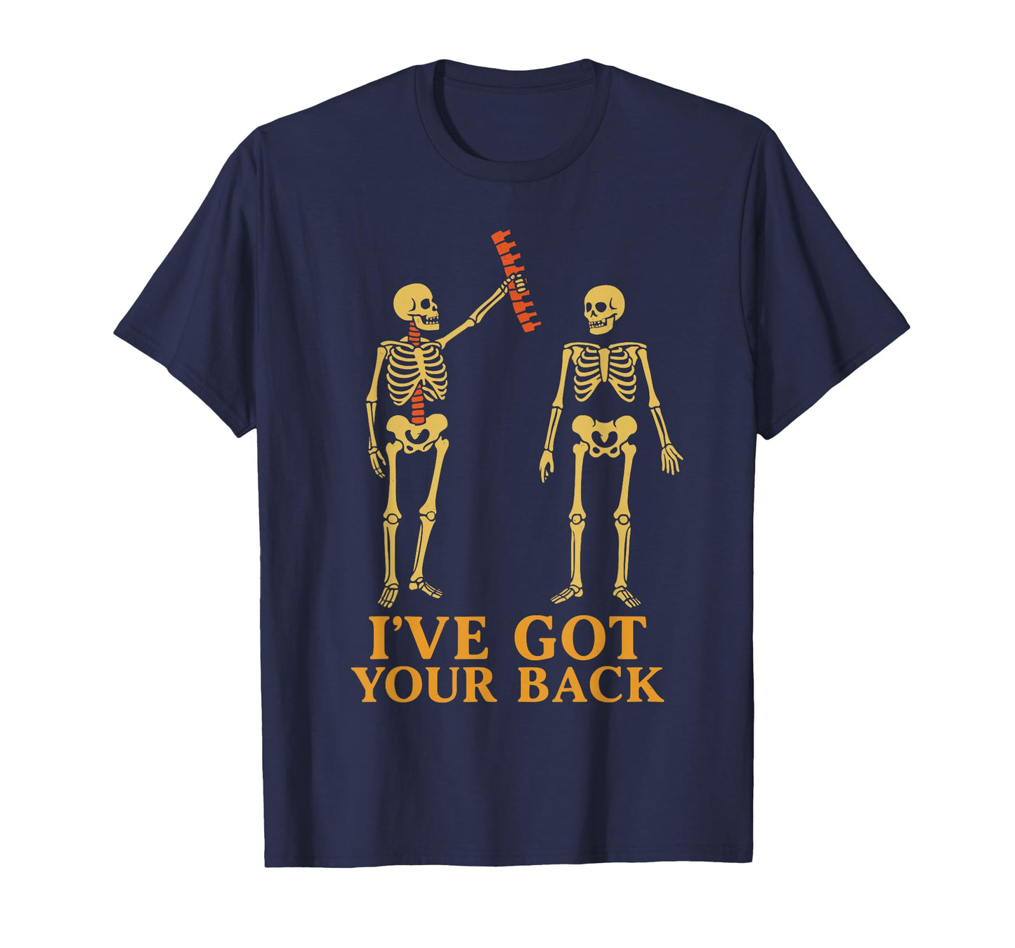 i got Your Back Skeleton Friendship Retro Halloween T-Shirt