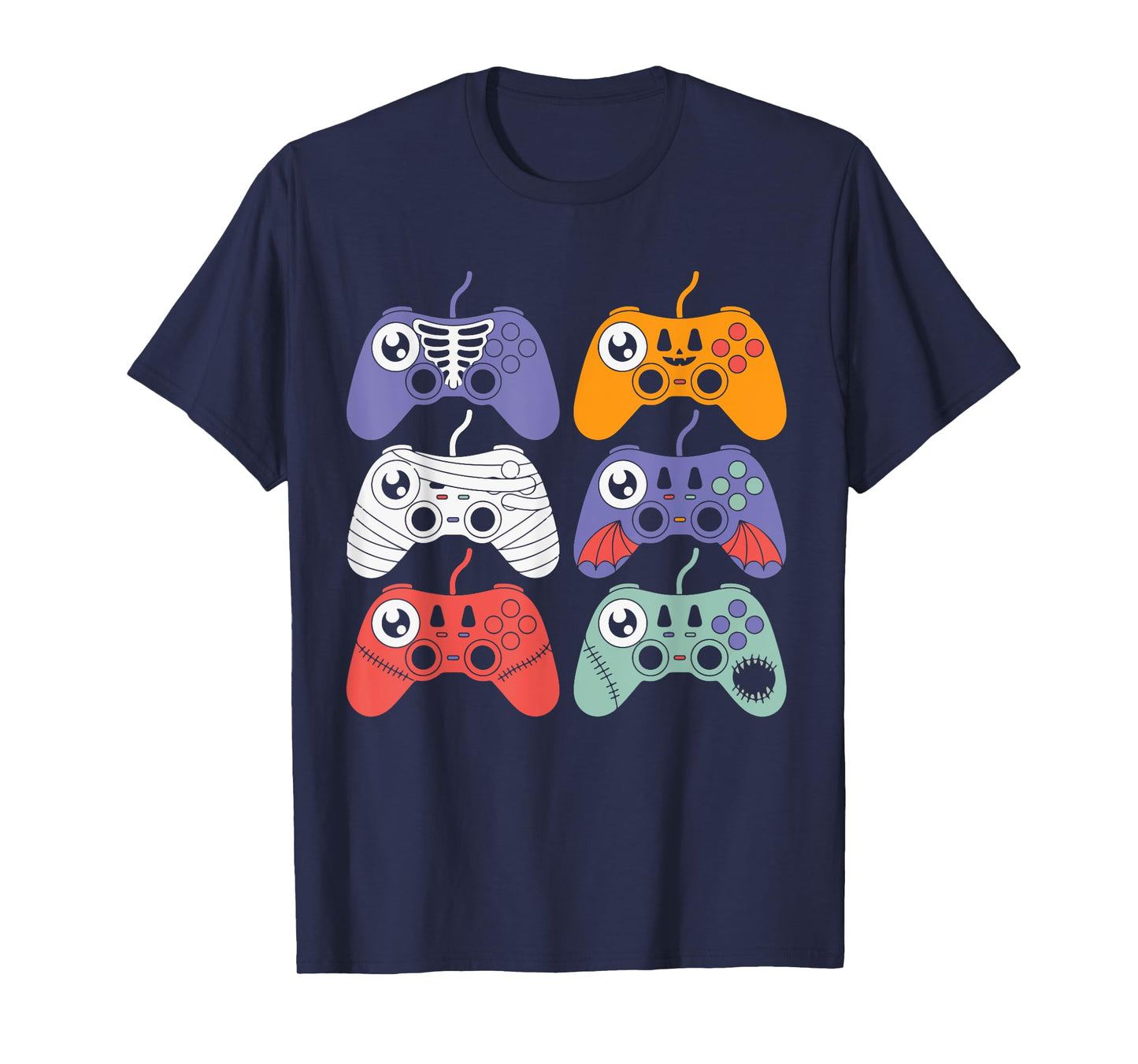 Halloween Skeleton Zombie Gaming Controllers Mummy T-Shirt