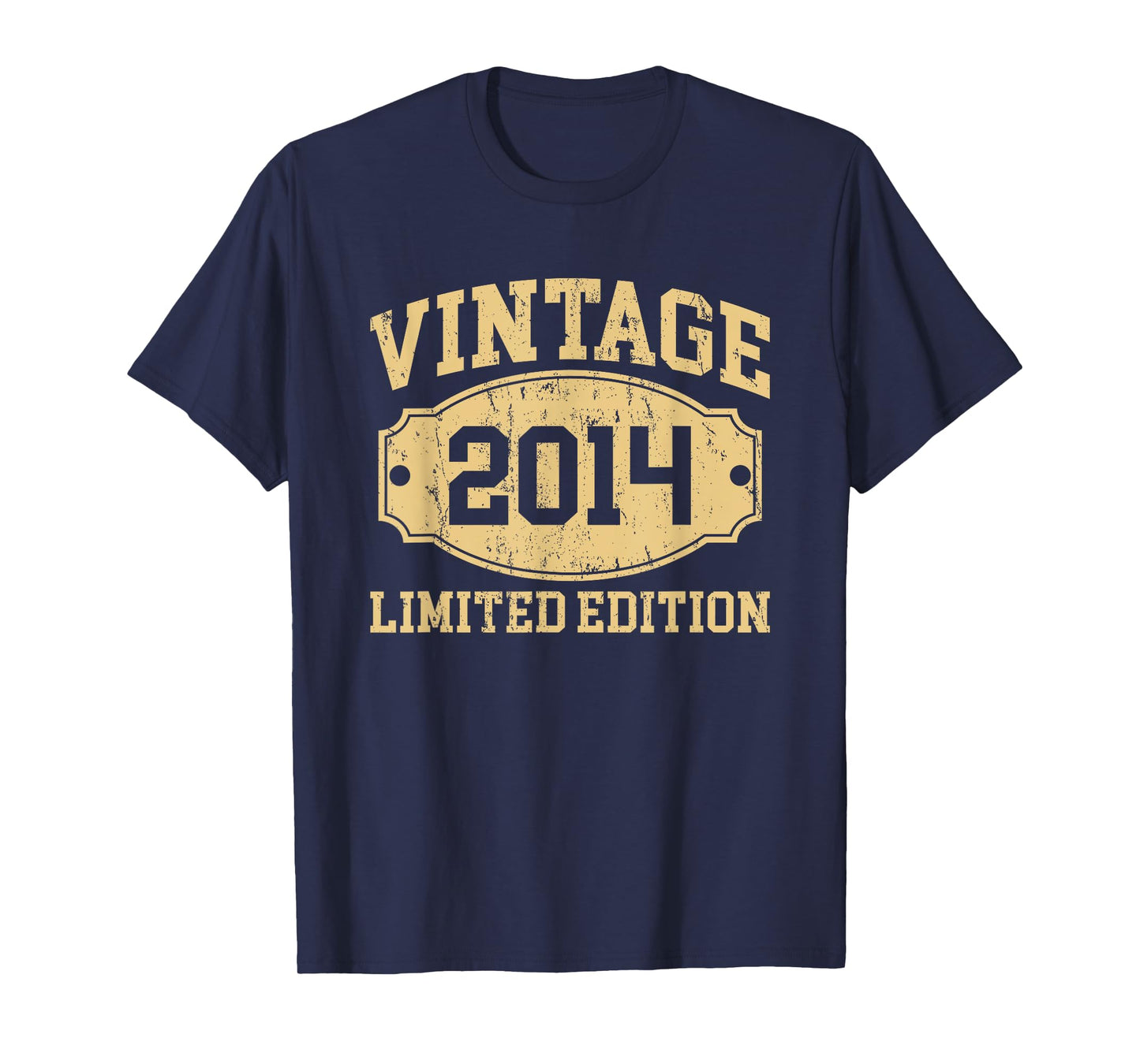 Vintage 2014 Men Women Born In 2014 Birthday Idea Vintage T-Shirt