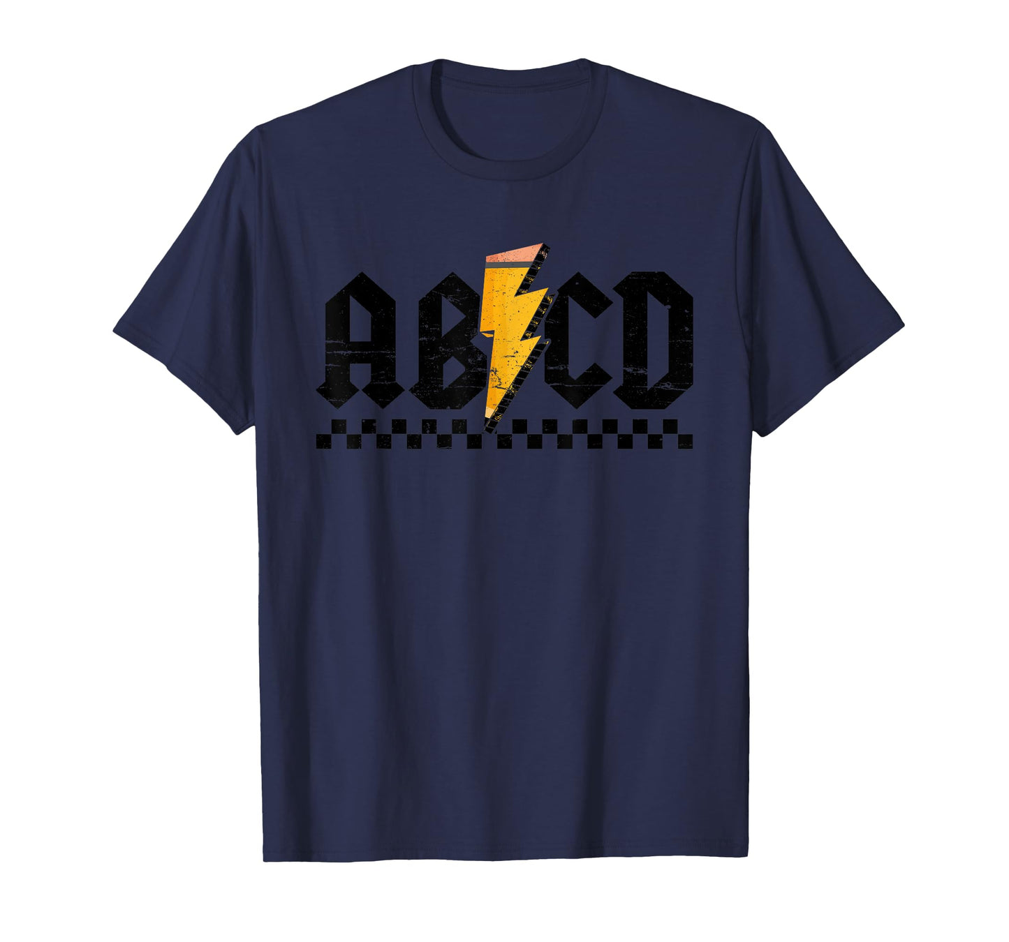 Lightning Pencil Rock'n Roll ABCD Teacher Back To School Kid T-Shirt