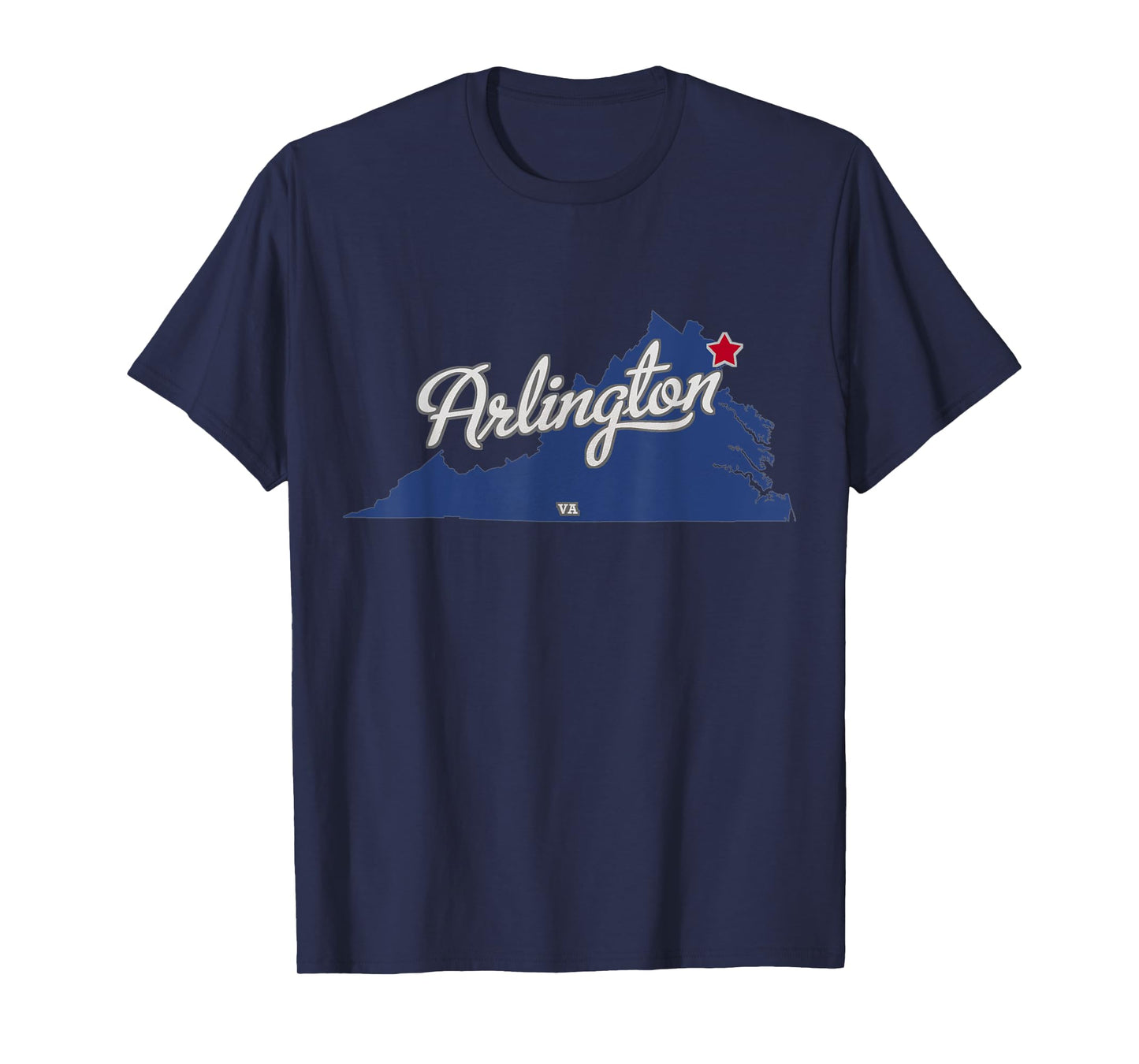 Arlington Virginia VA Map T-Shirt