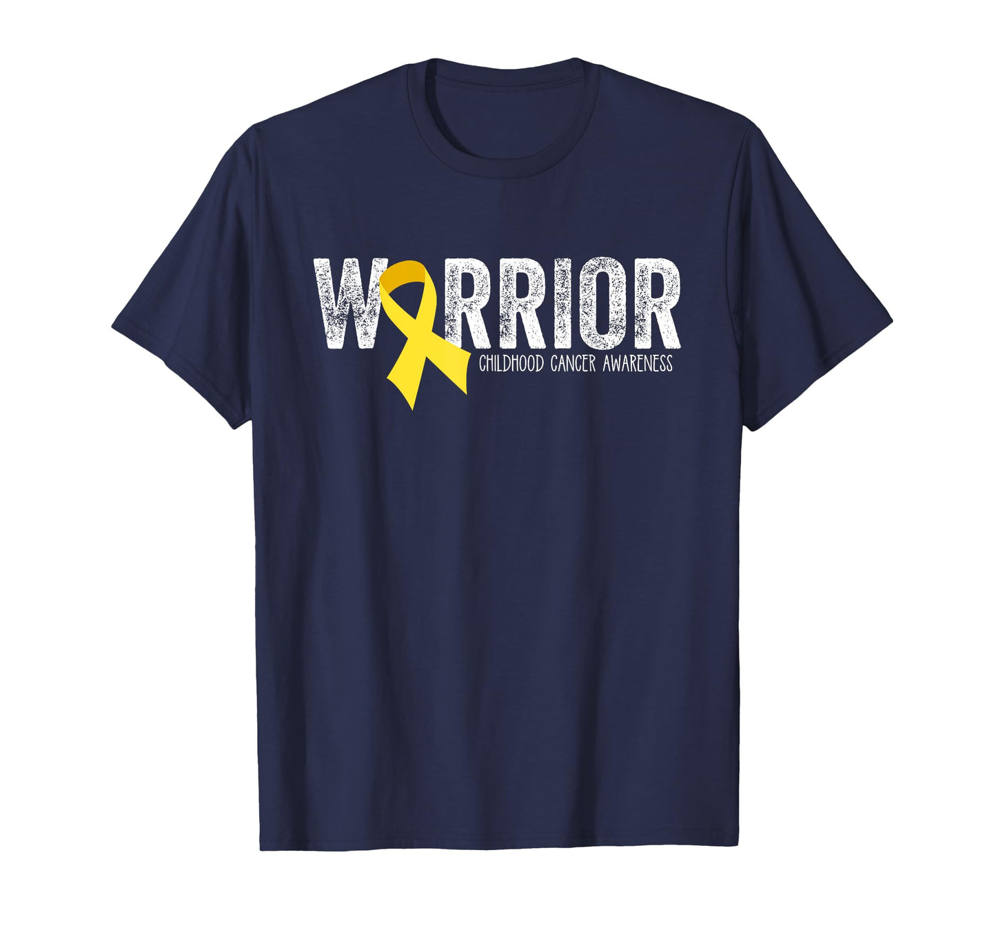 Warrior Childhood Cancer Awareness Ribbon Child Kids T-Shirt