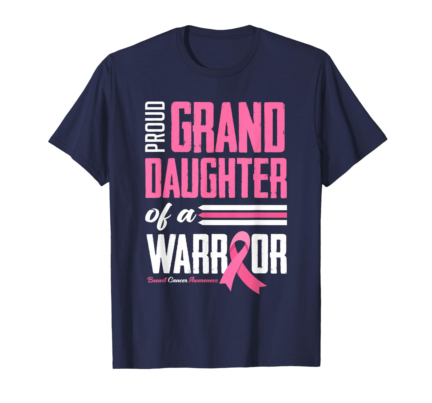 Proud Granddaughter Of A Warrior Breast Cancer Awareness T-Shirt