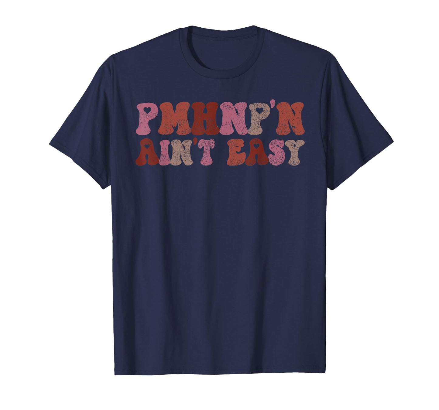 03 PMHNP Nurse Gift Psychiatric Mental Health Nurse T-Shirt - Women's Unisex Adults Black Small Modern Classic Polyester 100% Short Sleeve Collarless Pull On Barrel Cuff Non-Stretchable T-Shirt