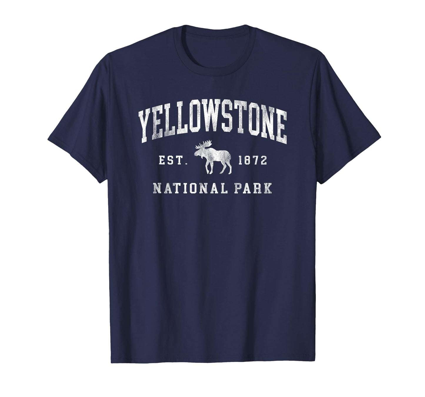 Retro Yellowstone National Park Est 1872 Mens Womens Hiking T-Shirt