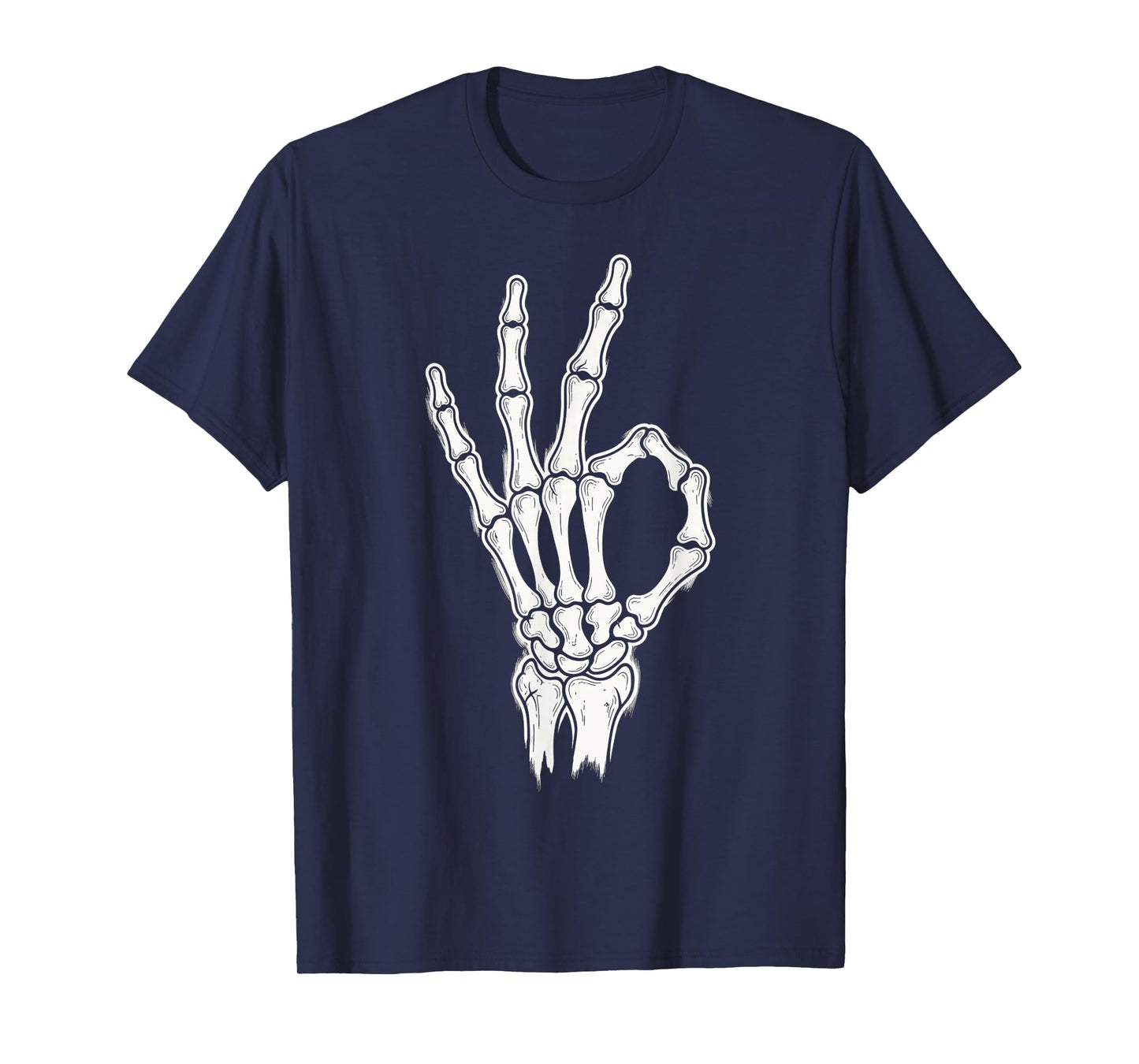 Skeleton OK Gesture Halloween Funny Spooky Skeleton OK T-Shirt