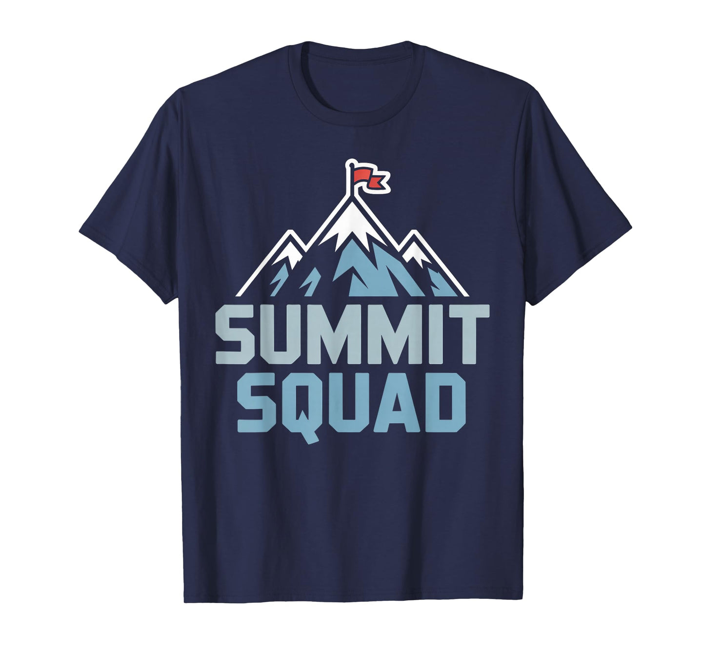 Summit Squad Mountain Peak, Hiking Team Adventure T-Shirt