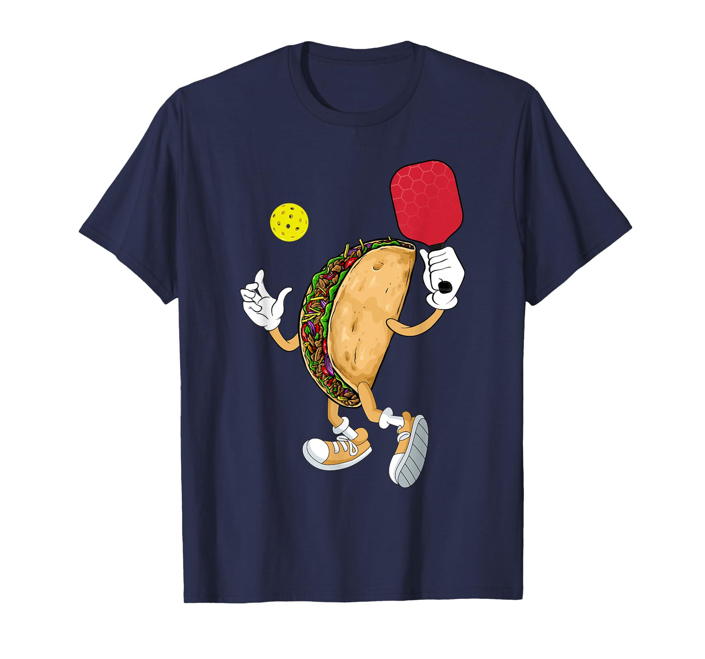 Mexico Taco Pickleball Player Sports Lover Cinco De Mayo Men T-Shirt