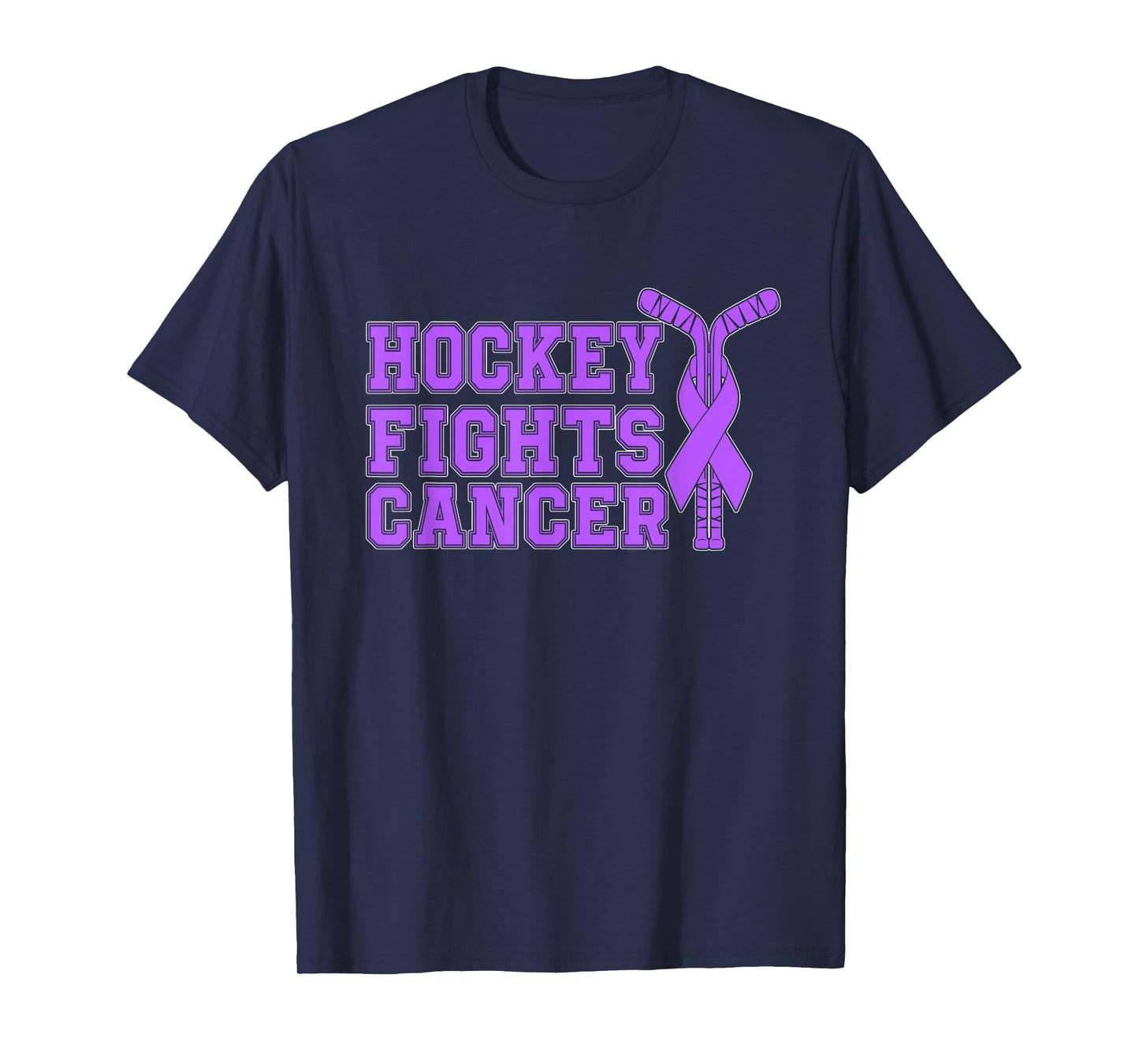 Hockey Fights Cancer Awareness T-Shirt