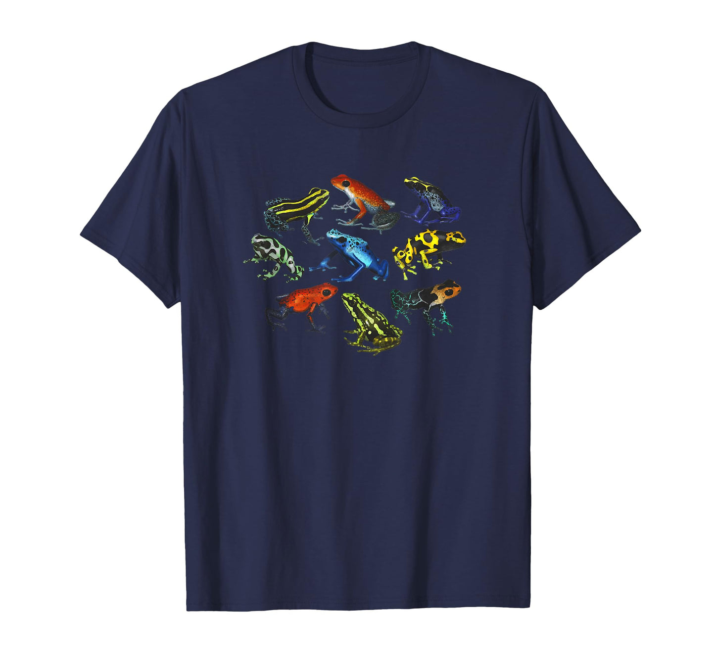 Colorful Collection Of Poison Dart Frogs Beautiful Nature T-Shirt