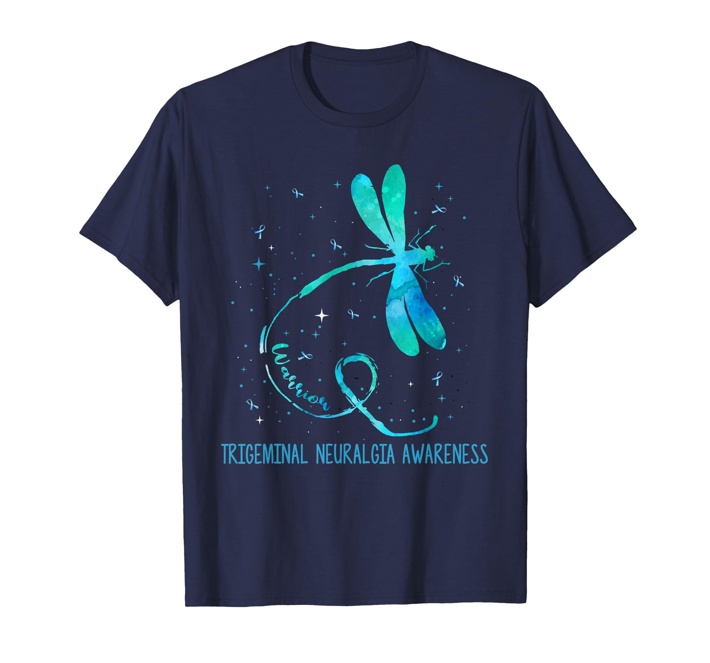 Ki Trigeminal Neuralgia Awareness Costume Dragonfly Ribbon T-Shirt