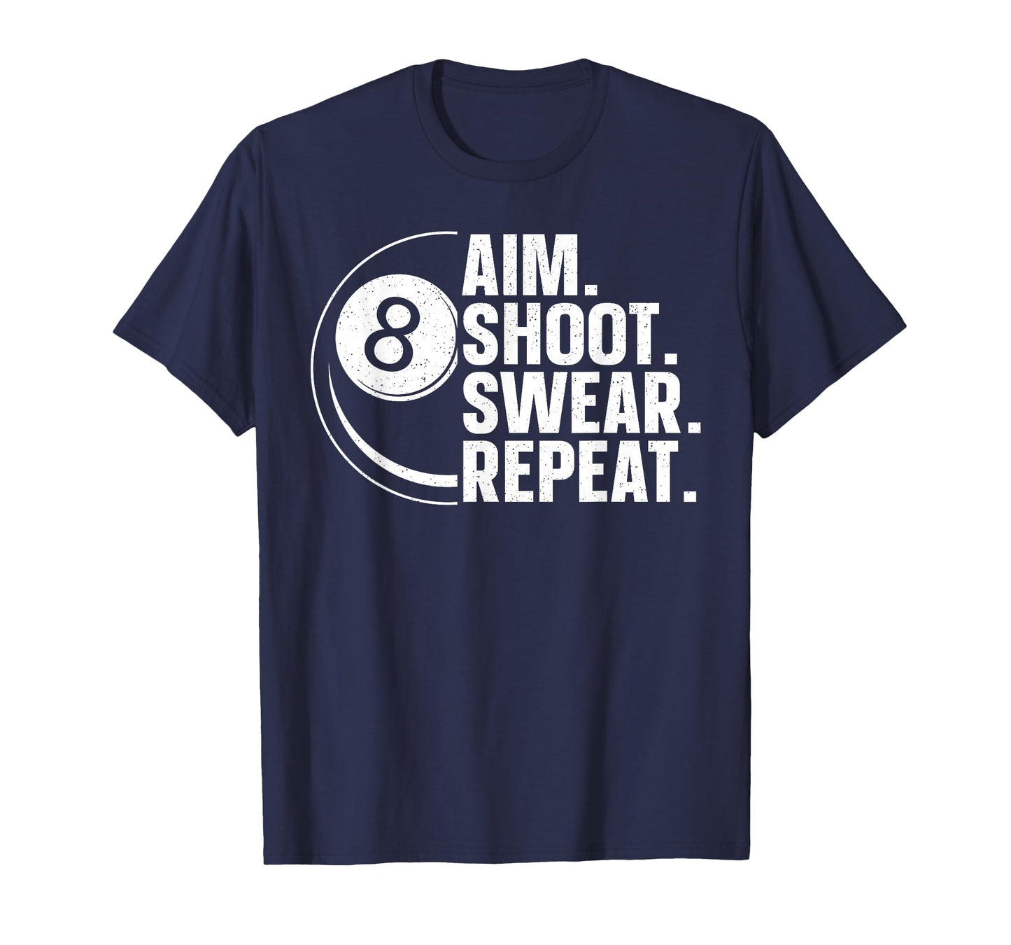 Funny Pool Art For Men Women Billiards Lover Pool Player T-Shirt