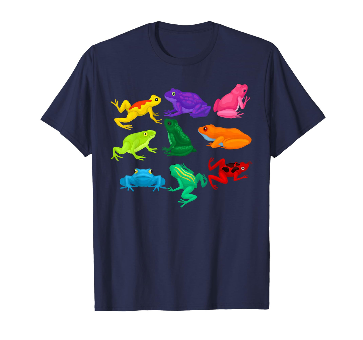Poison Dart Frogs Amphibians Exotic Animal Colored Frogs T-Shirt