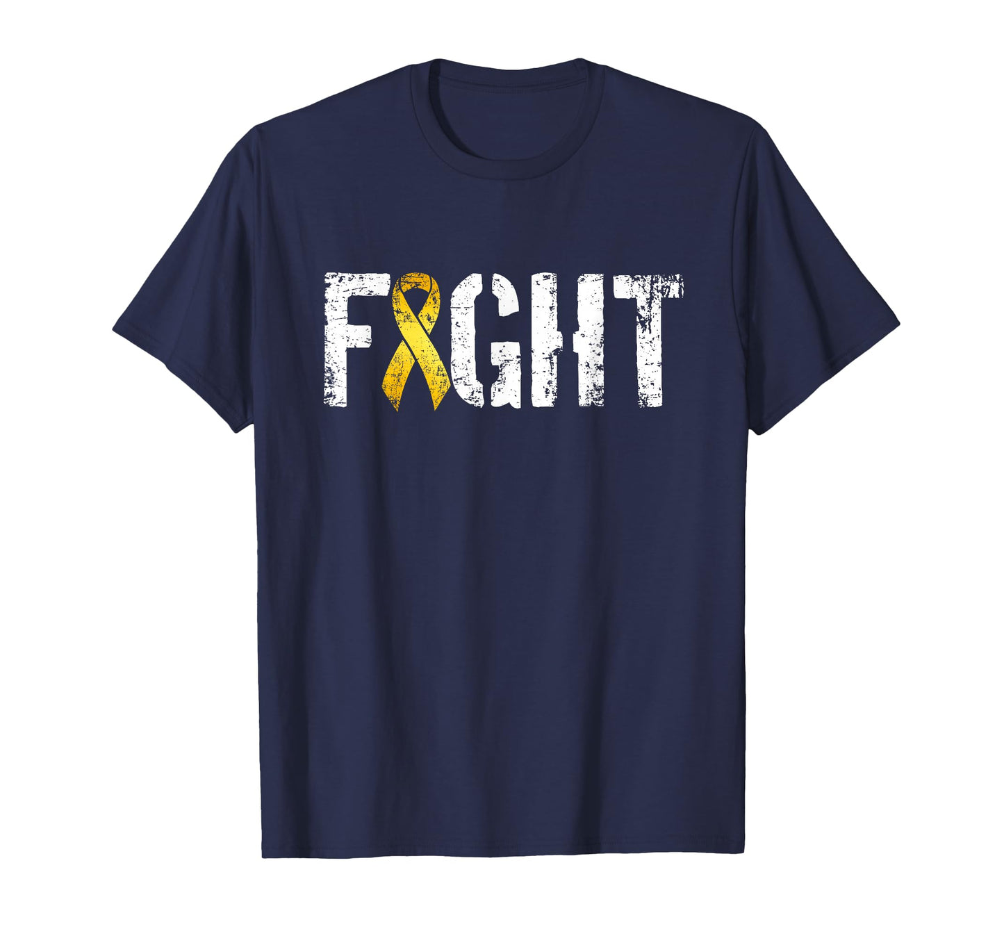 Fight Childhood Cancer Military Style Awareness Ribbon T-Shirt