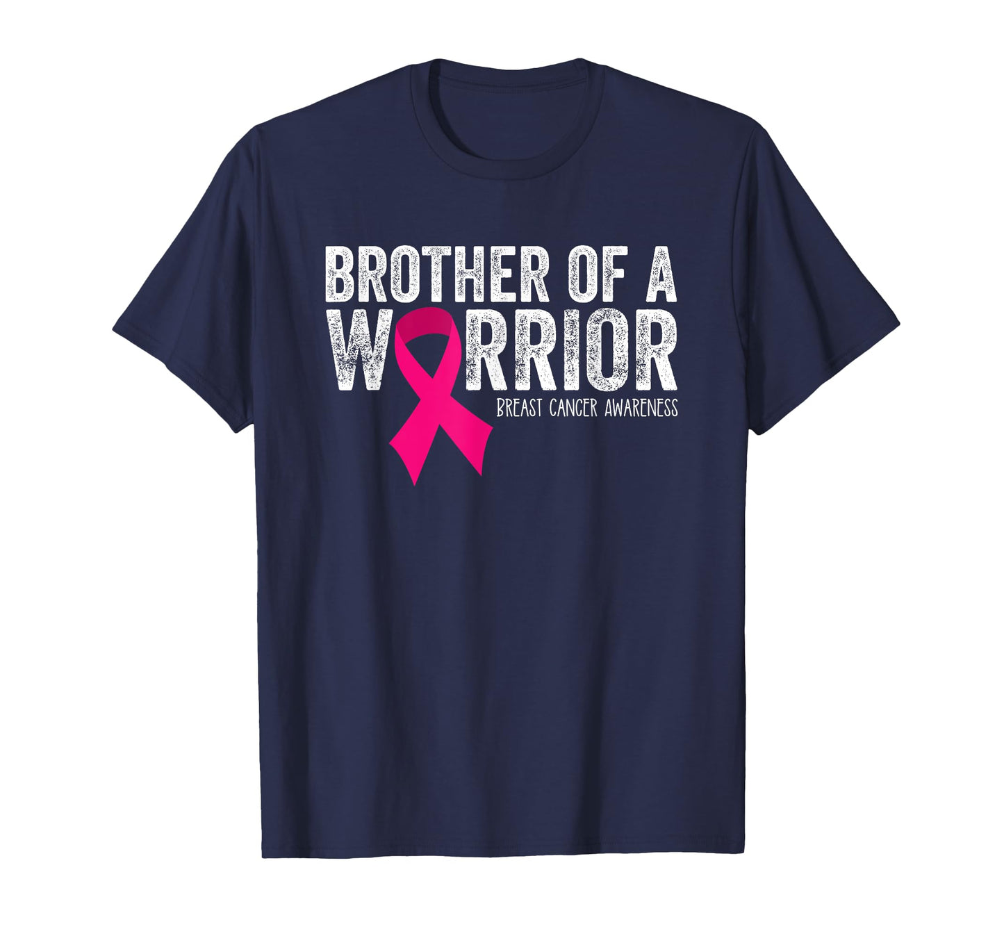 Brother of a Warrior Breast Cancer Awareness Tshirt Pink T-Shirt