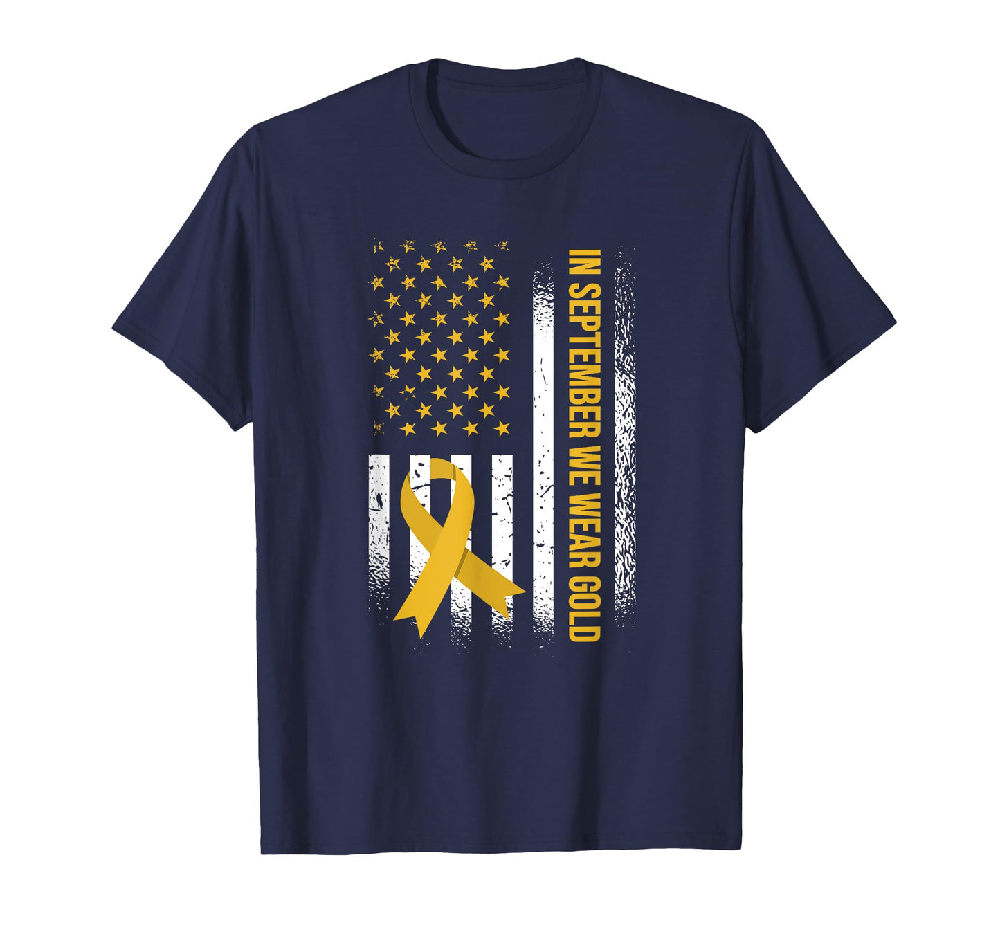In September We Wear Gold - Childhood Cancer Awareness T-Shirt