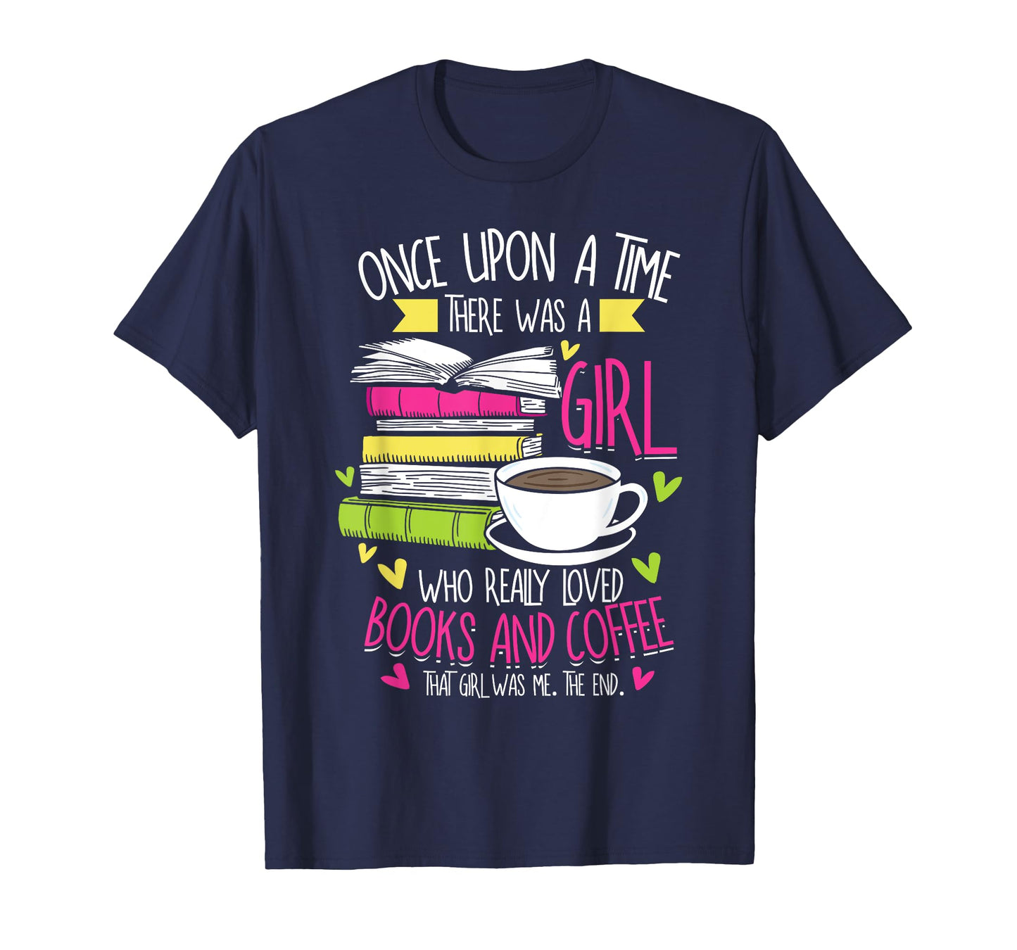 Book Lover & Coffee Reader Reading Quote Women & Girls T-Shirt