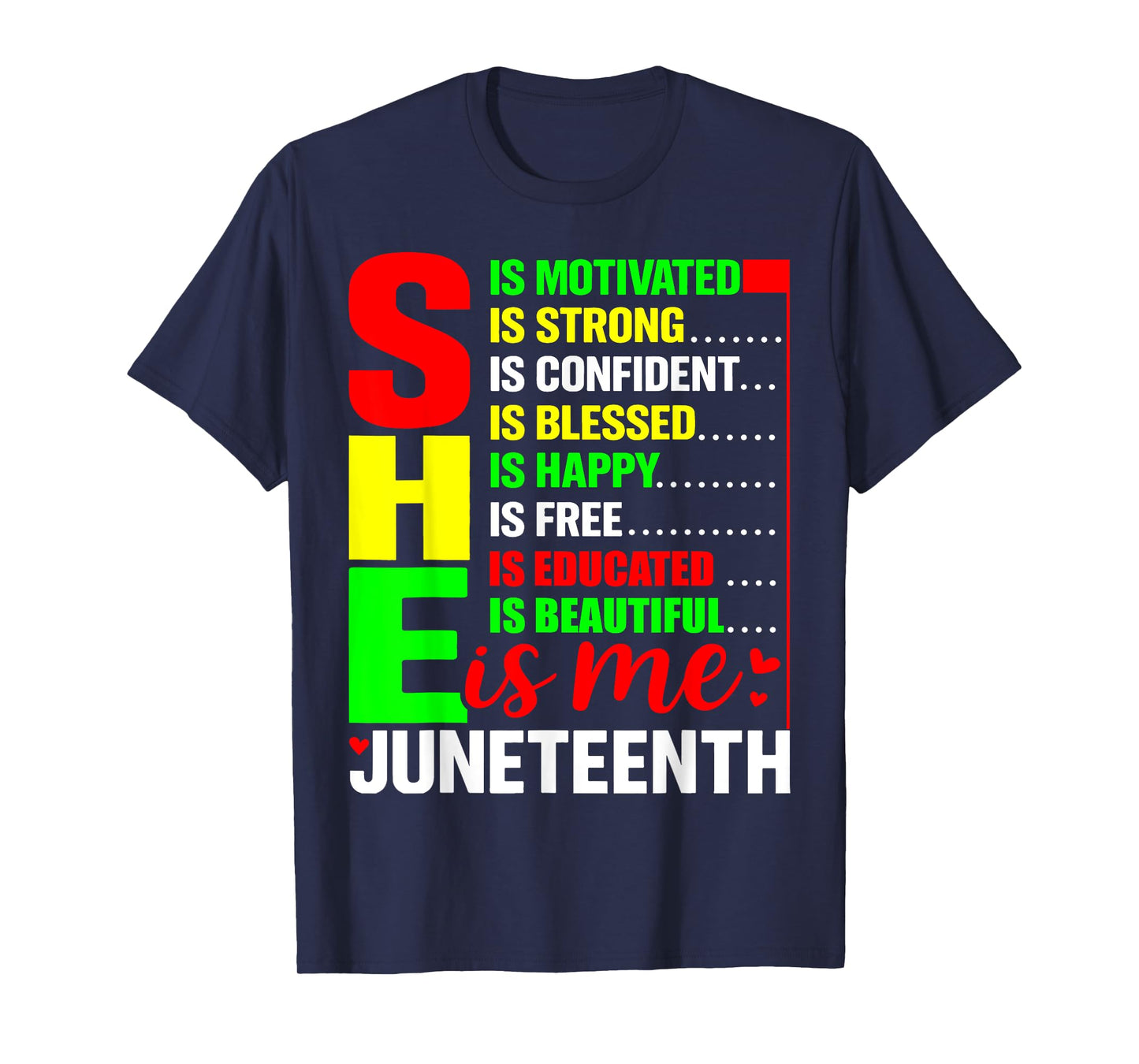 Juneteenth 1865 Day Juneteenth 2025 She is Confident Strong T-Shirt