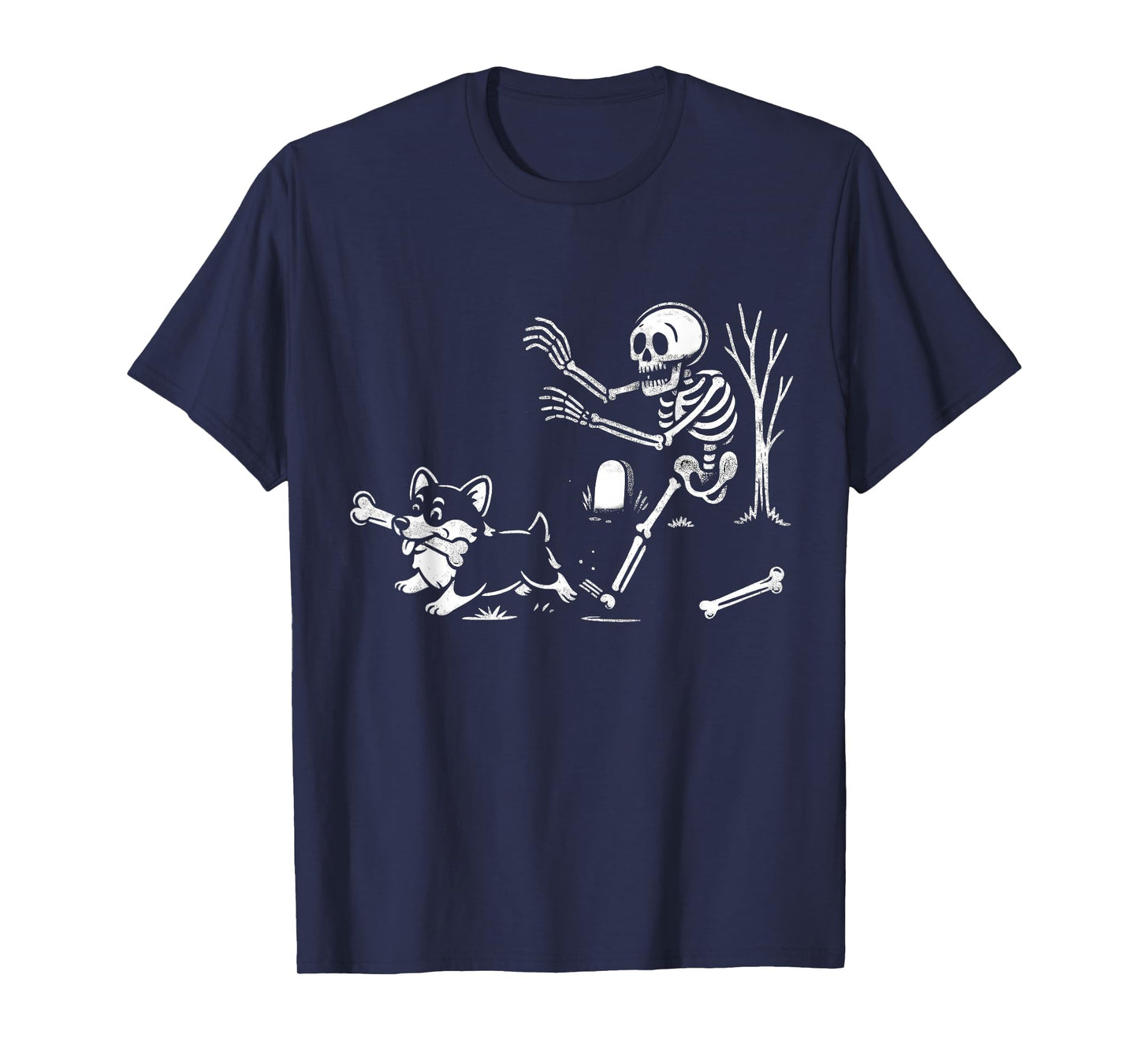 Funny Halloween Corgi Skeleton Spooky Corgis Season T-Shirt