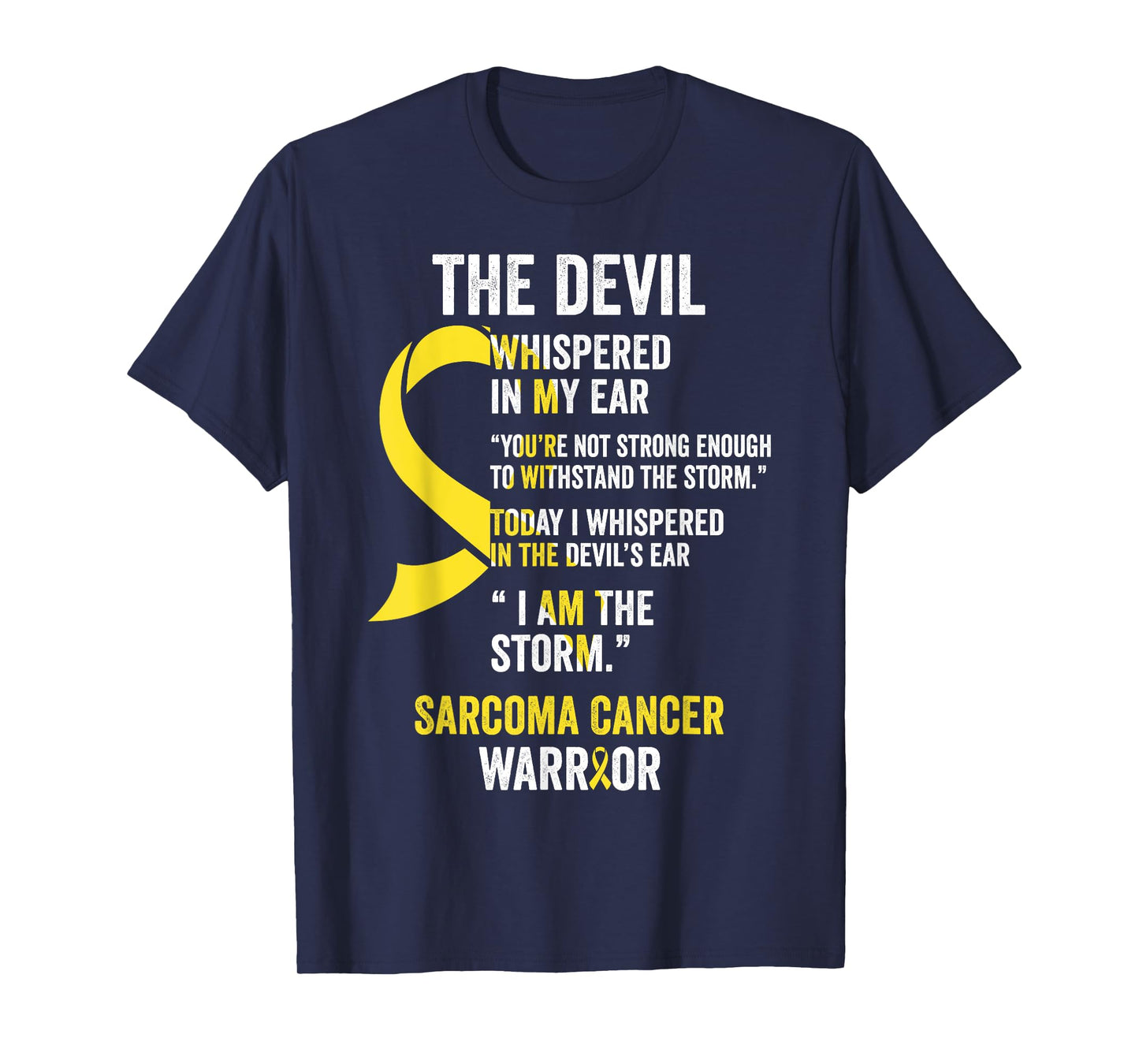 The Devil- Sarcoma Cancer Awareness Support Ribbon T-Shirt